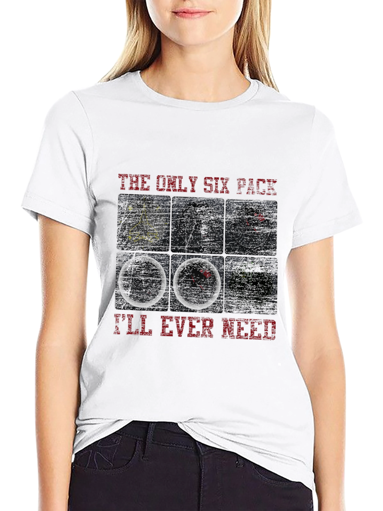 Pilot Six Pack T-Shirt - Aviation Instrument Panel Design