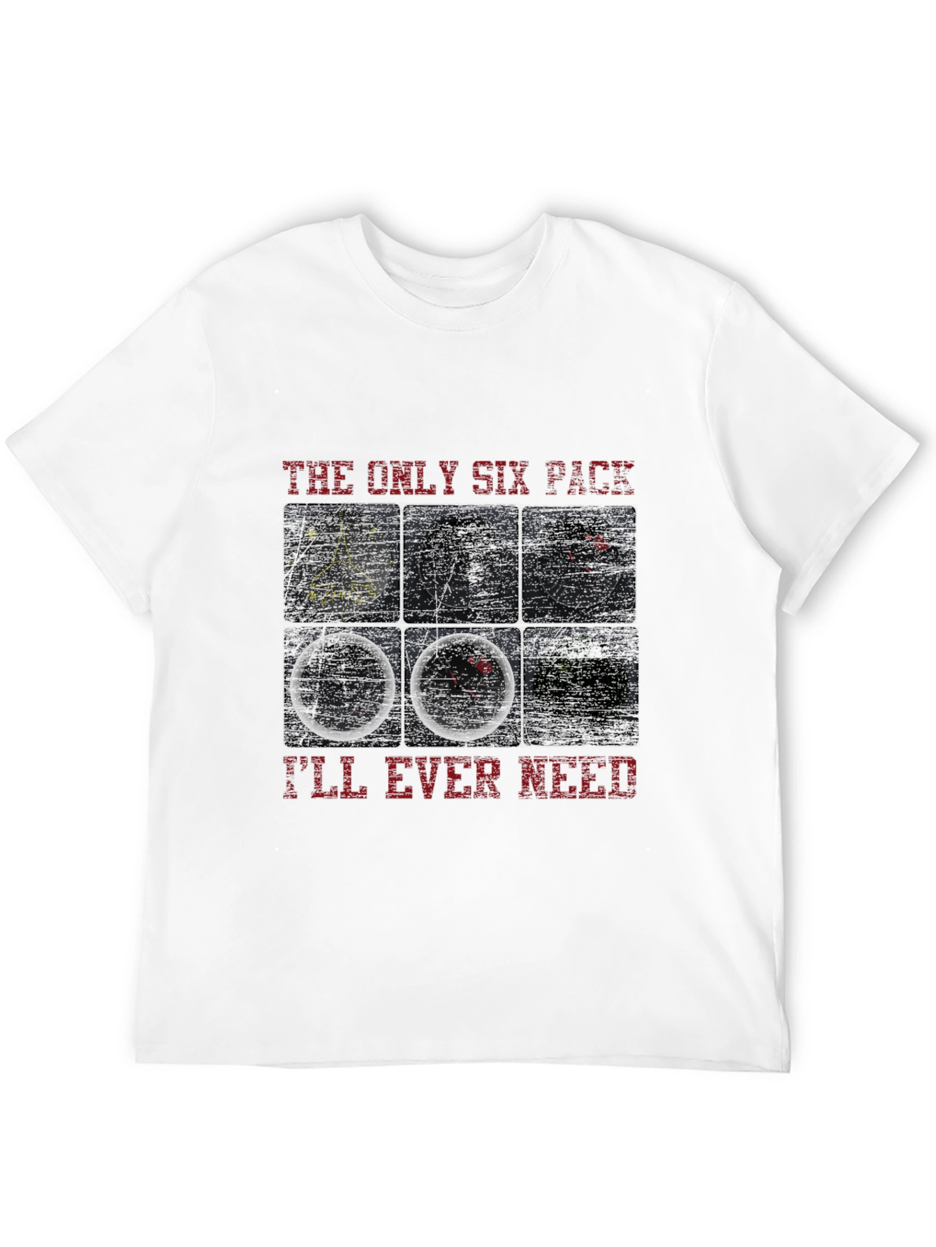 Pilot Six Pack T-Shirt - Aviation Instrument Panel Design