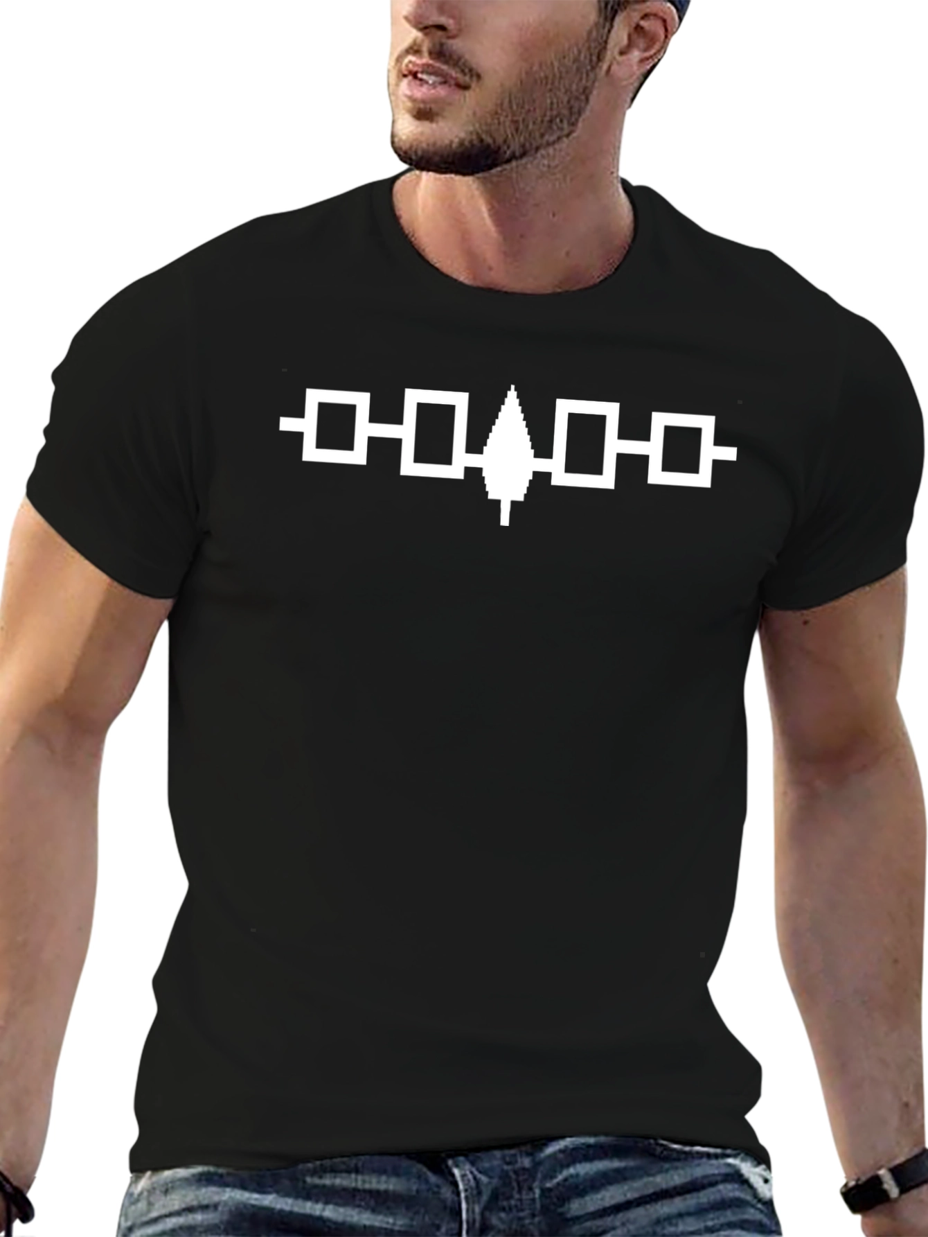 Native American Clan Symbol T-Shirt - Black