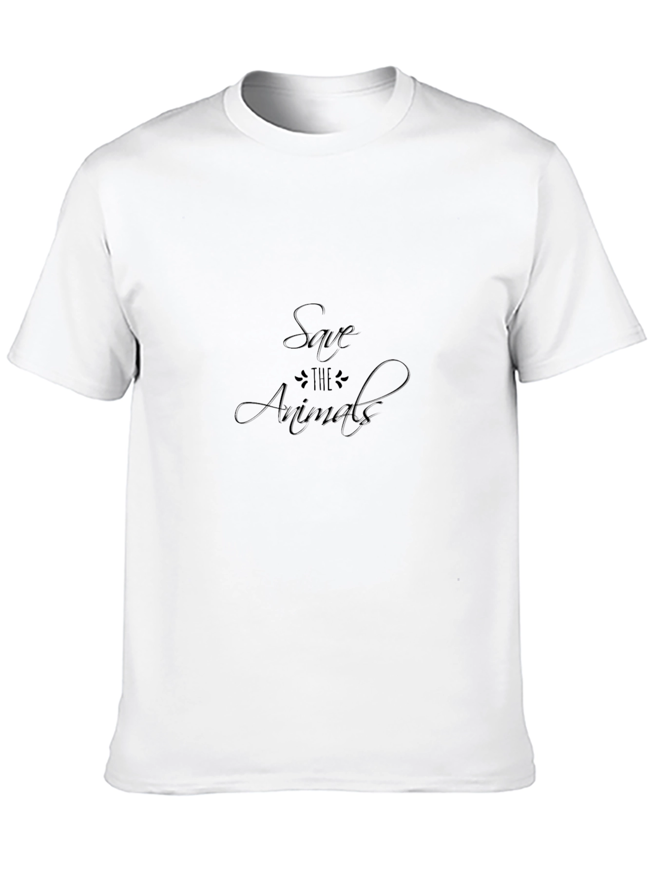Save the Animals Graphic Tee - Black