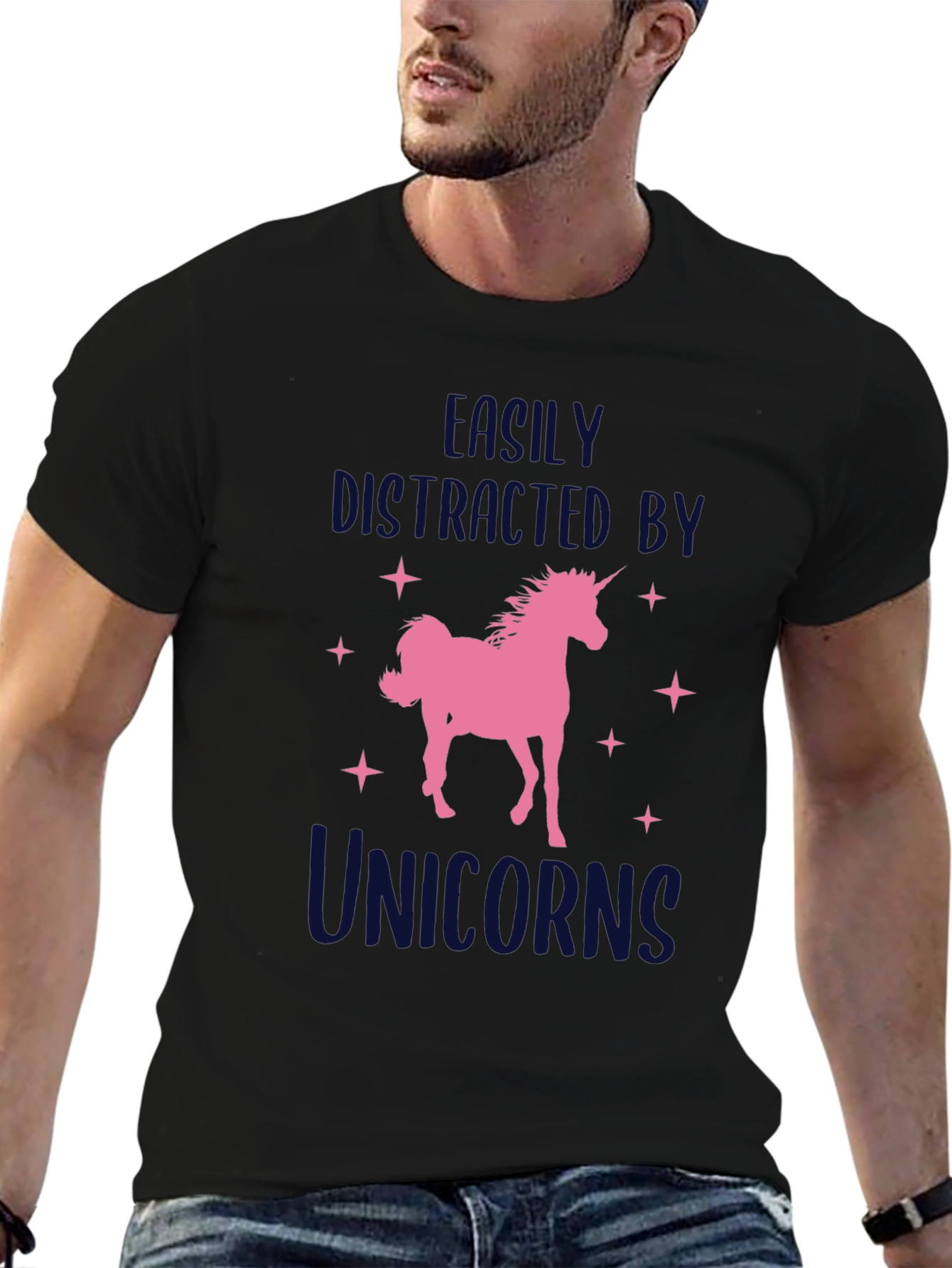 Unicorn Lover T-Shirt - Easily Distracted
