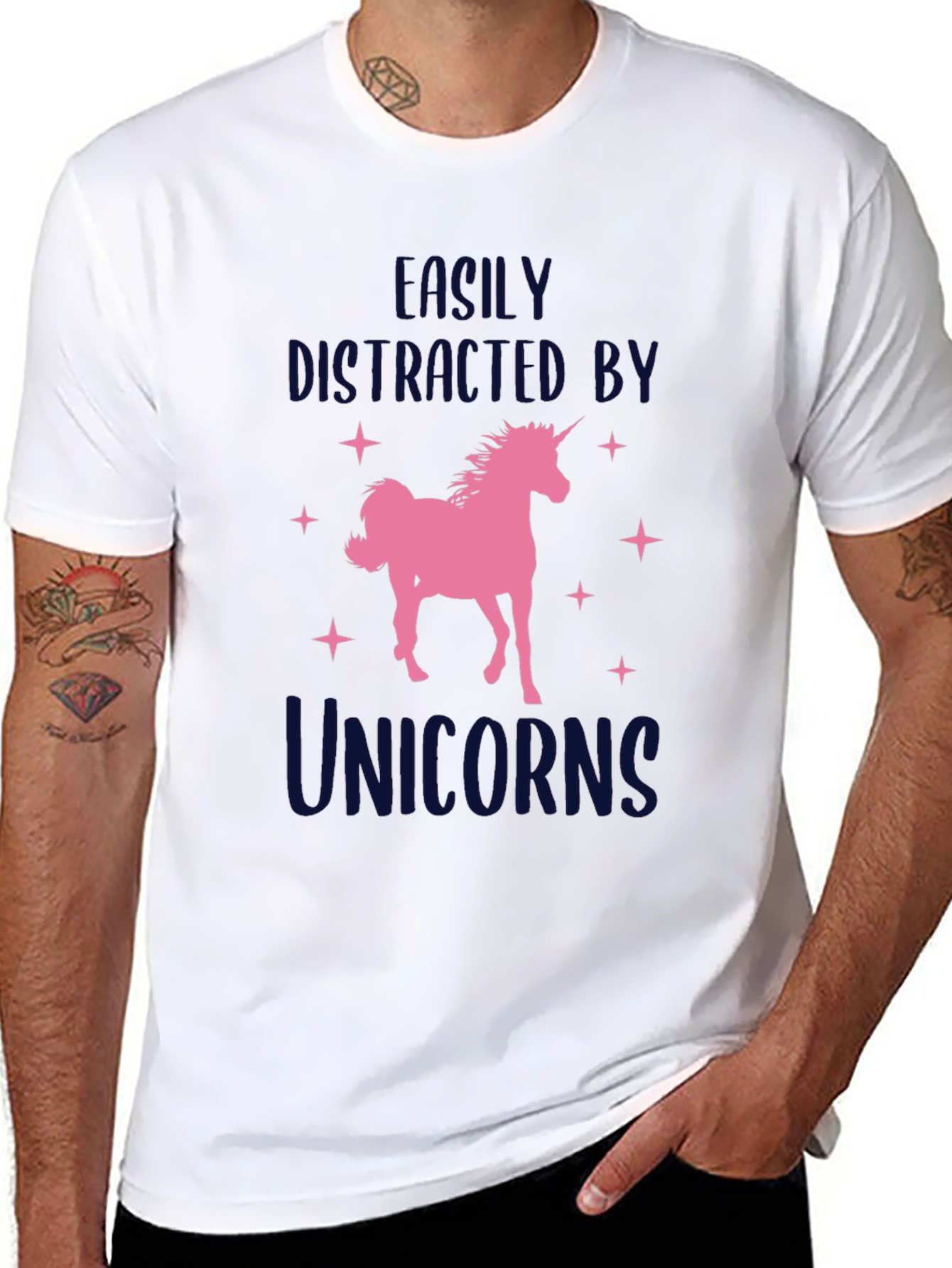 Unicorn Lover T-Shirt - Easily Distracted