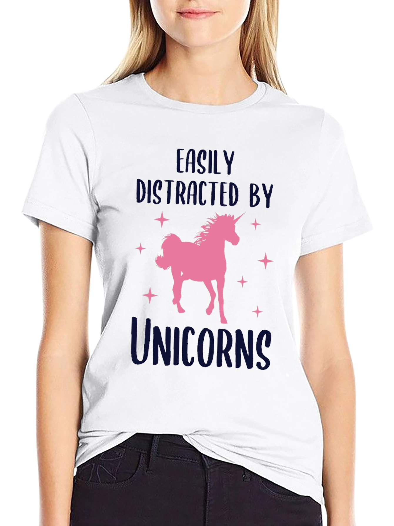Unicorn Lover T-Shirt - Easily Distracted