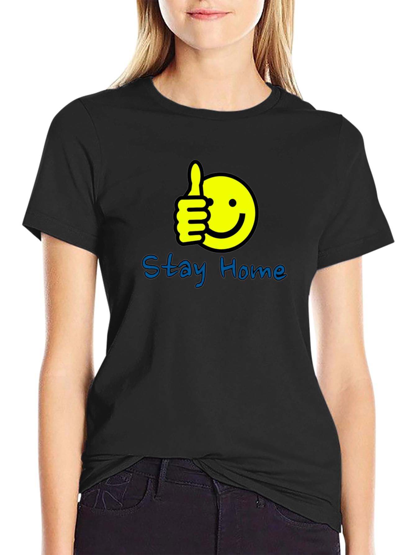 Stay Home T-Shirt - Thumbs Up Emoji