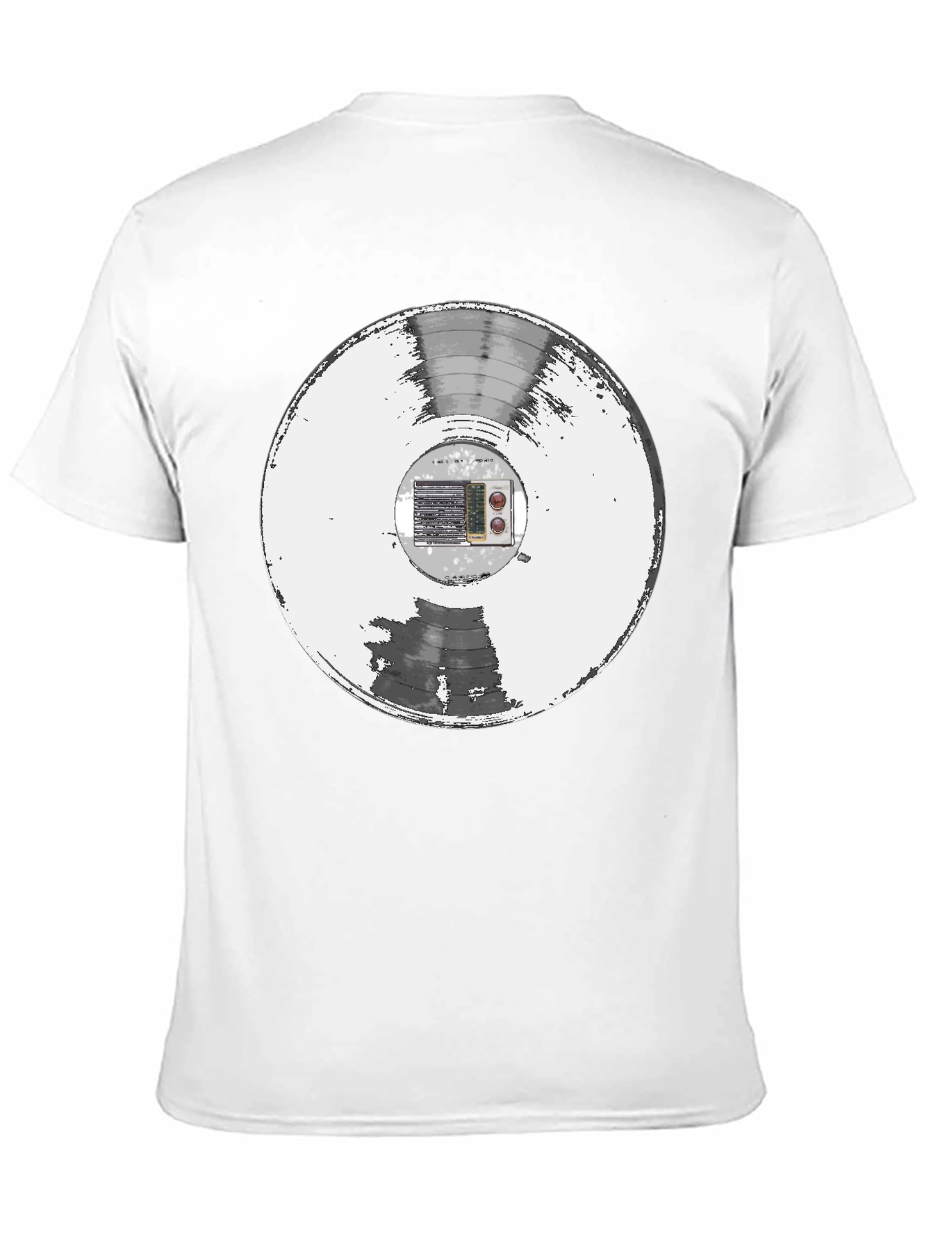 Retro Vinyl Record Black T-Shirt