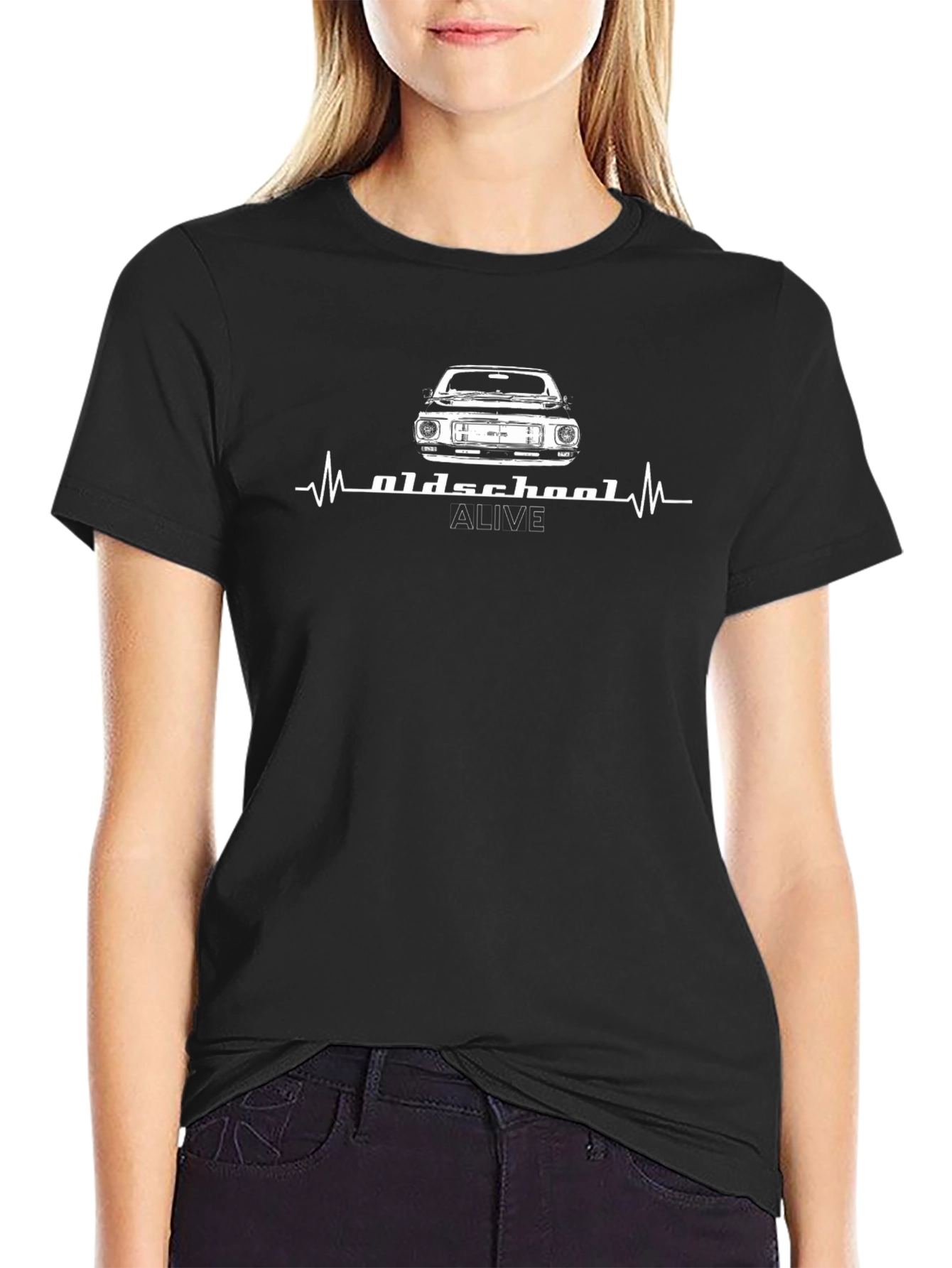 Oldschool Alive Graphic Tee - Black