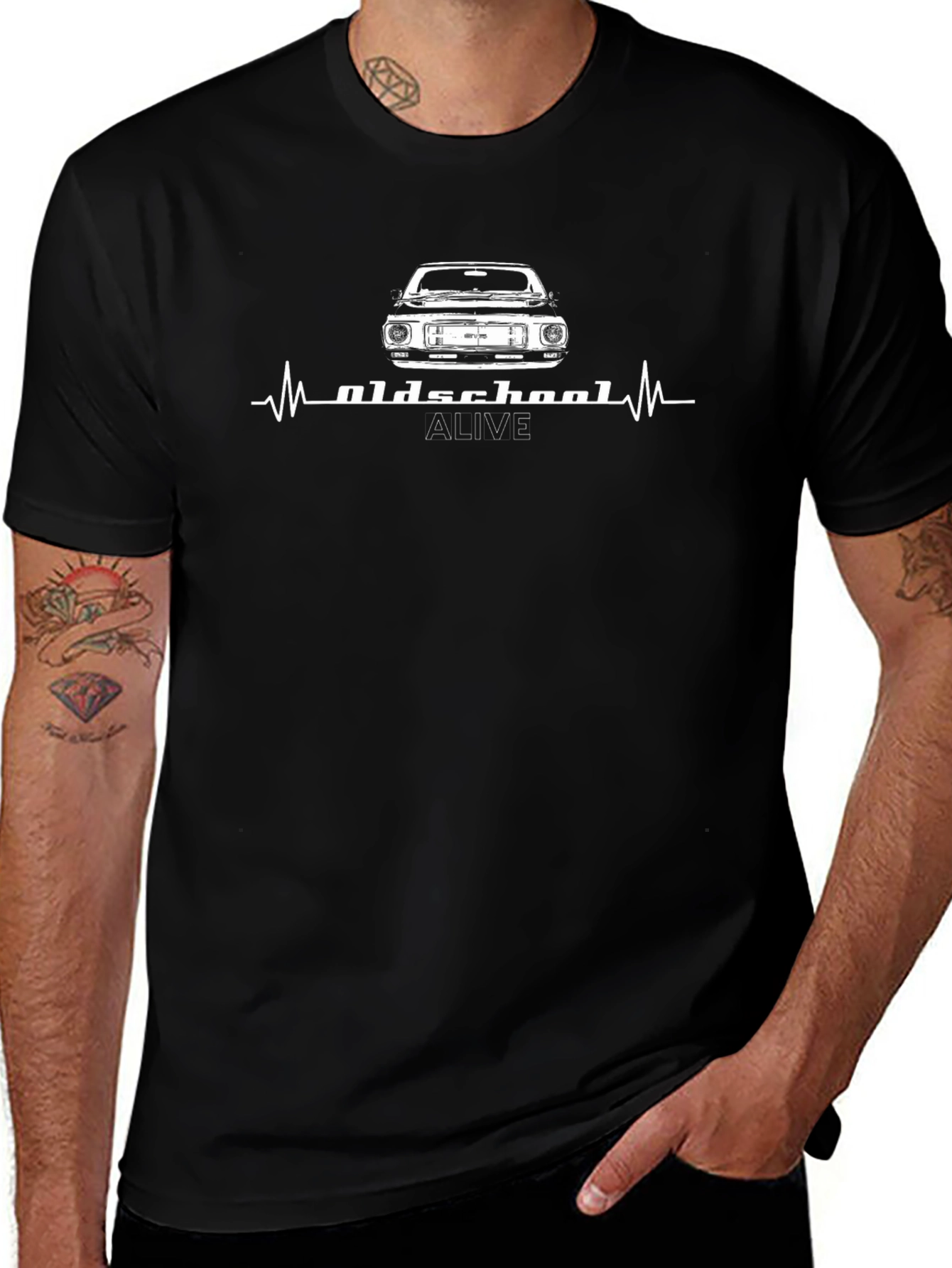 Oldschool Alive Graphic Tee - Black