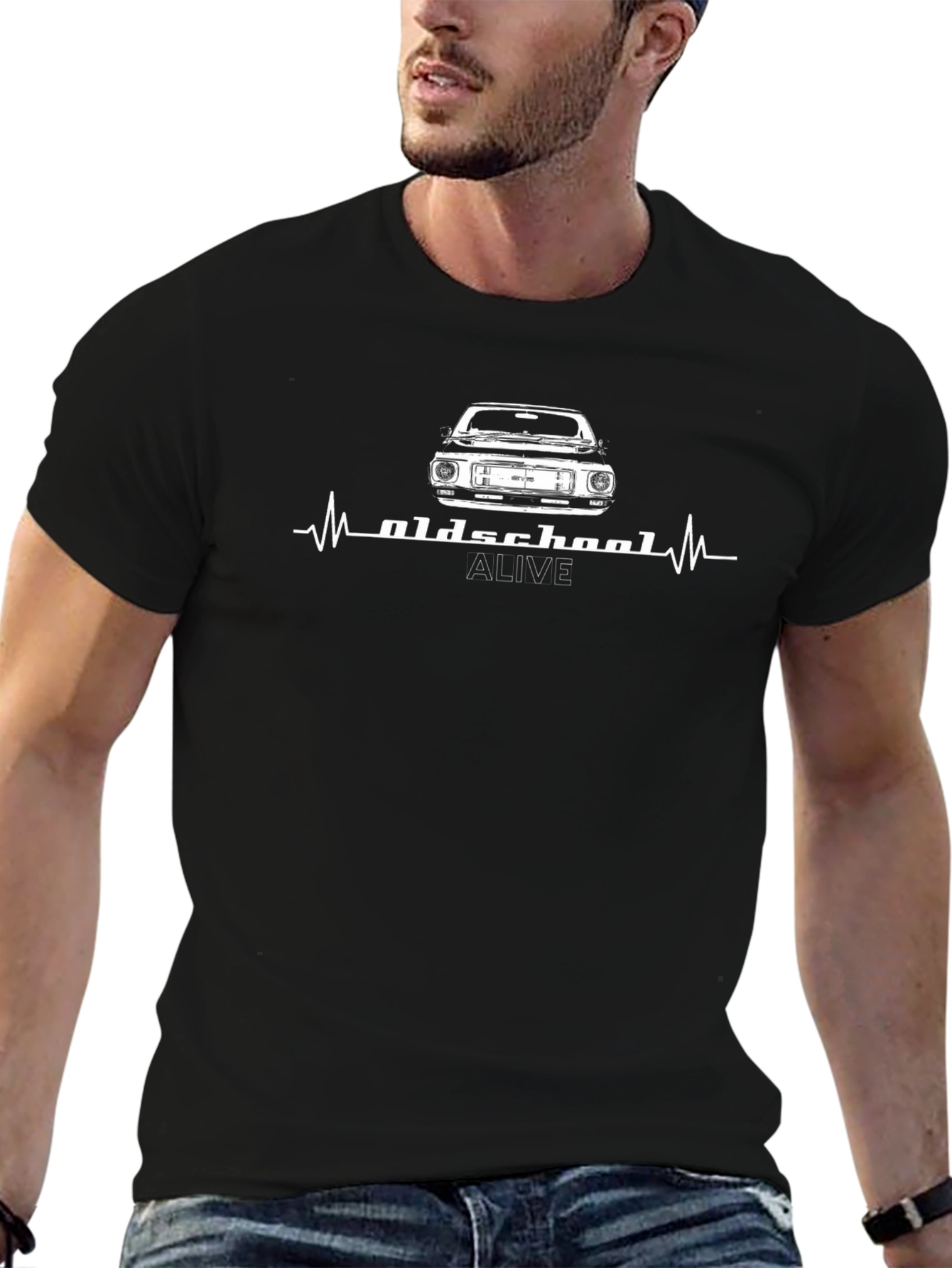 Oldschool Alive Graphic Tee - Black