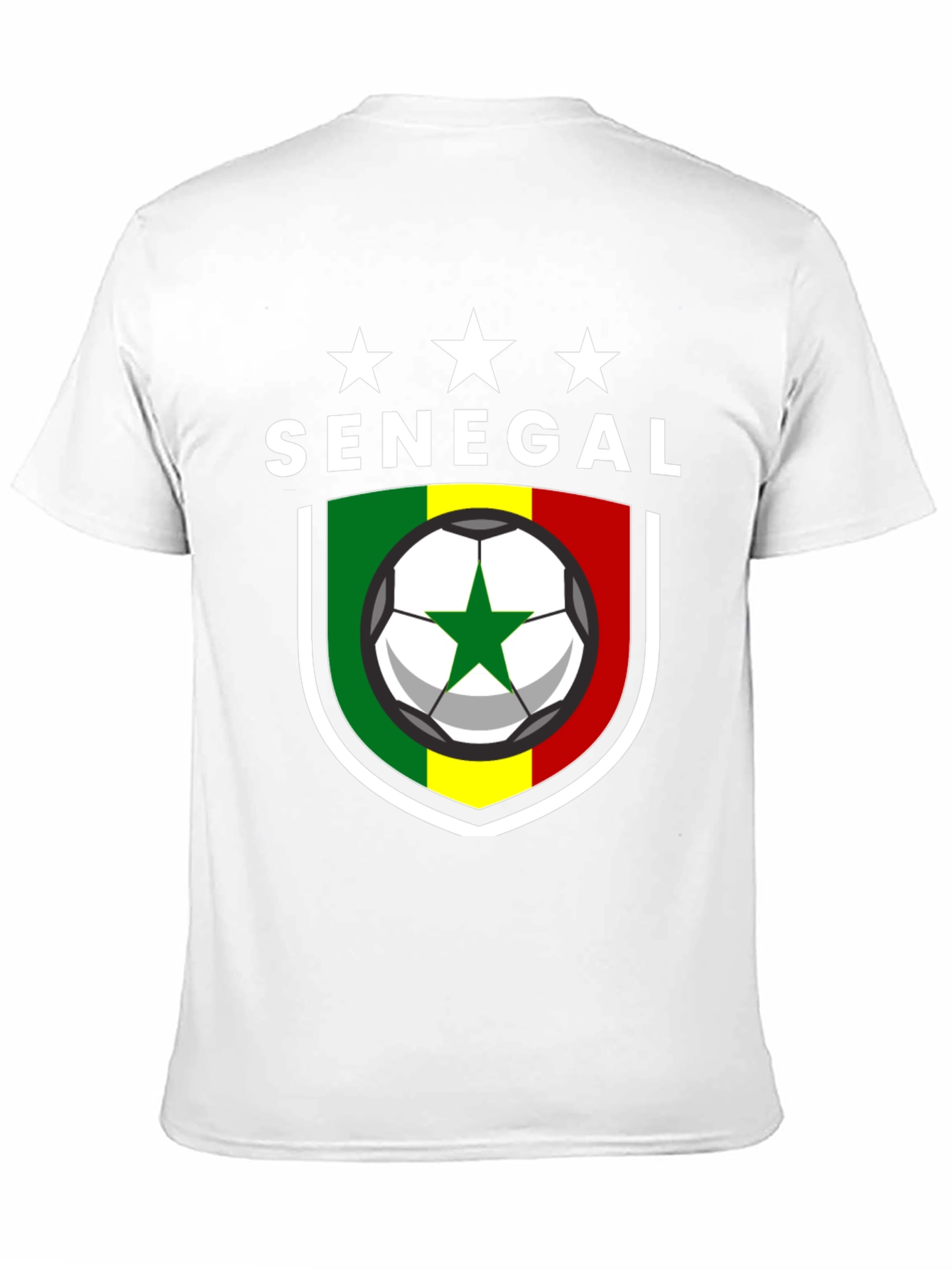Senegal Soccer T-Shirt - Black African Football Pride Tee