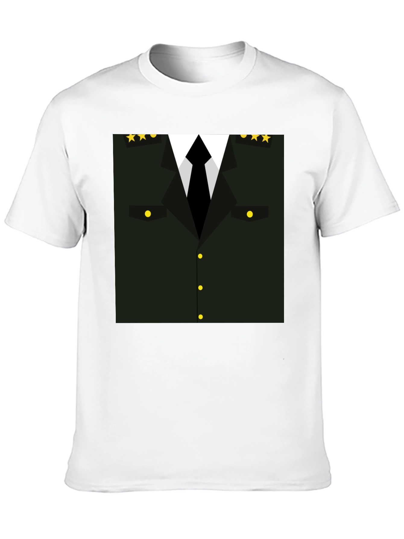 Military Costume T-Shirt - Black