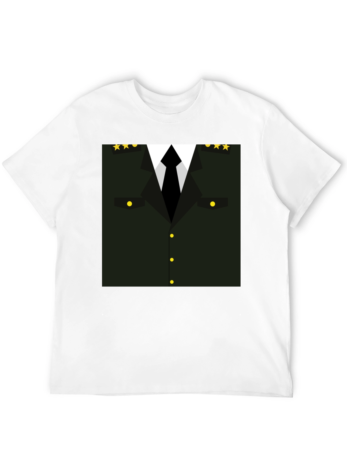 Military Costume T-Shirt - Black