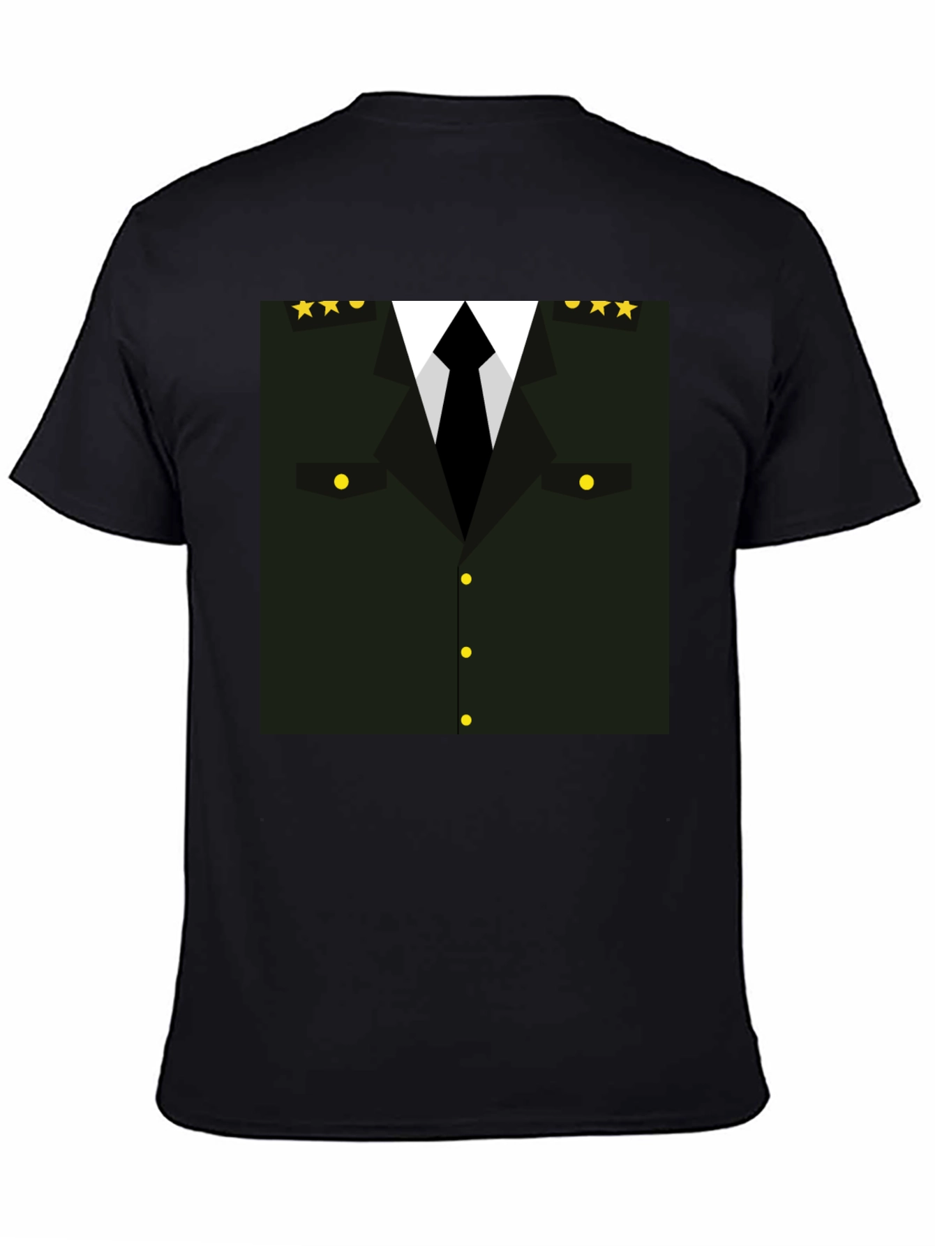 Military Costume T-Shirt - Black
