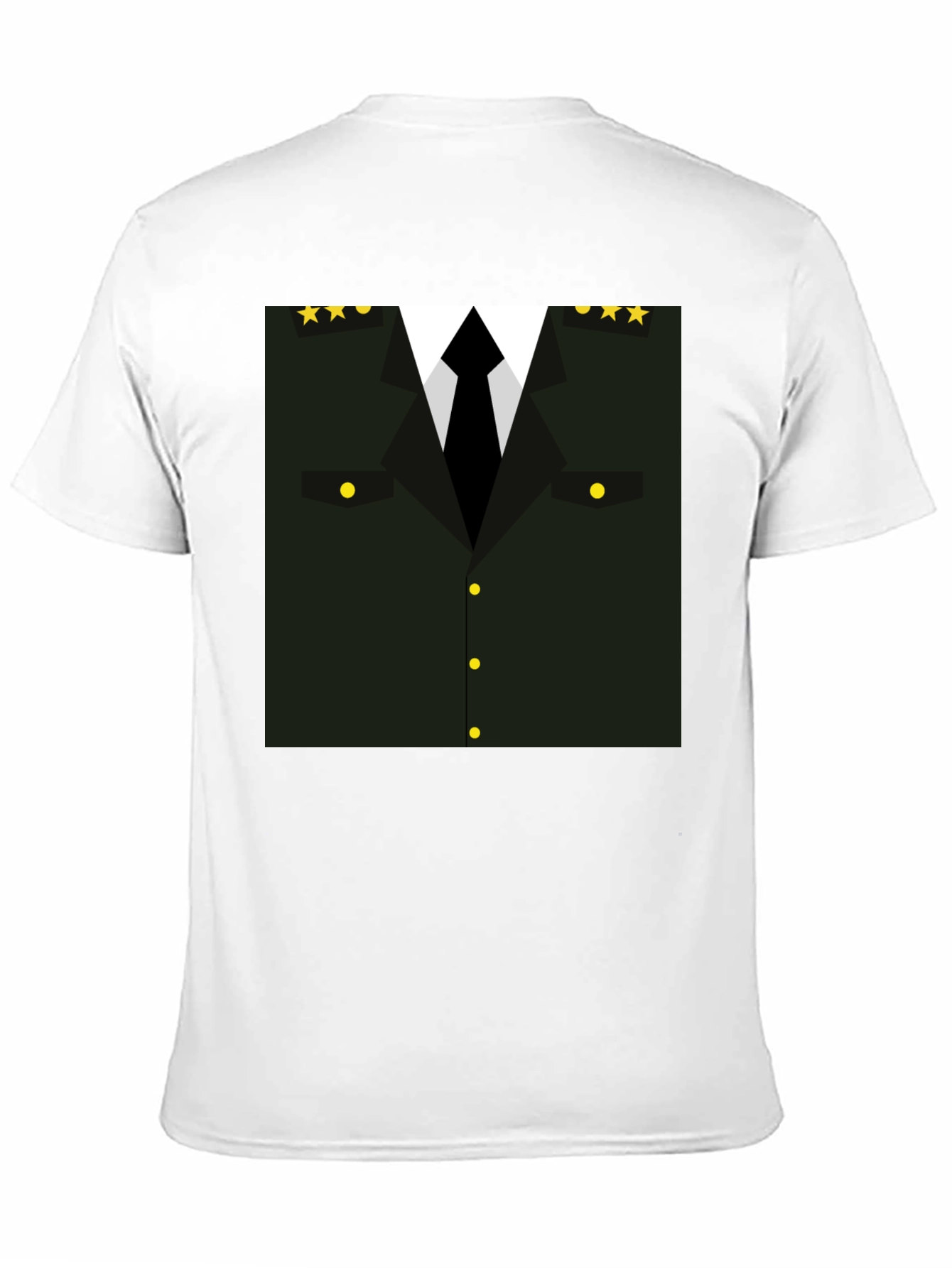 Military Costume T-Shirt - Black