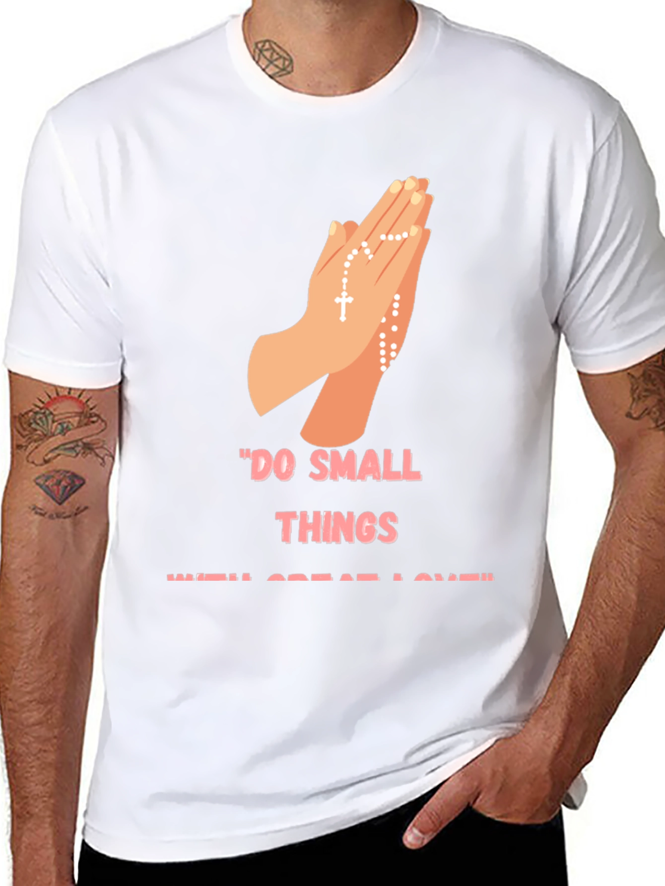 Inspirational Graphic Print Crewneck T-Shirt