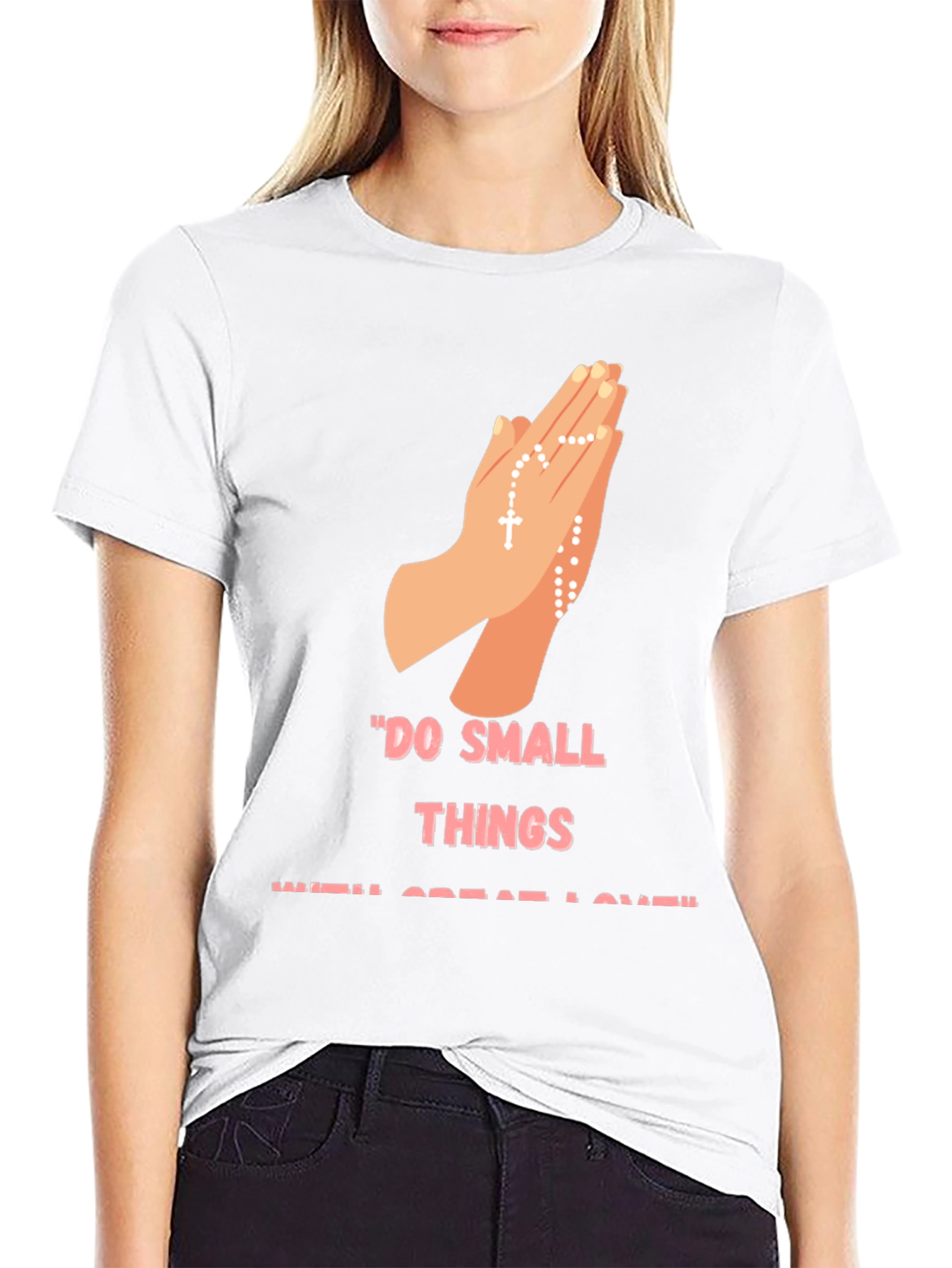 Inspirational Graphic Print Crewneck T-Shirt