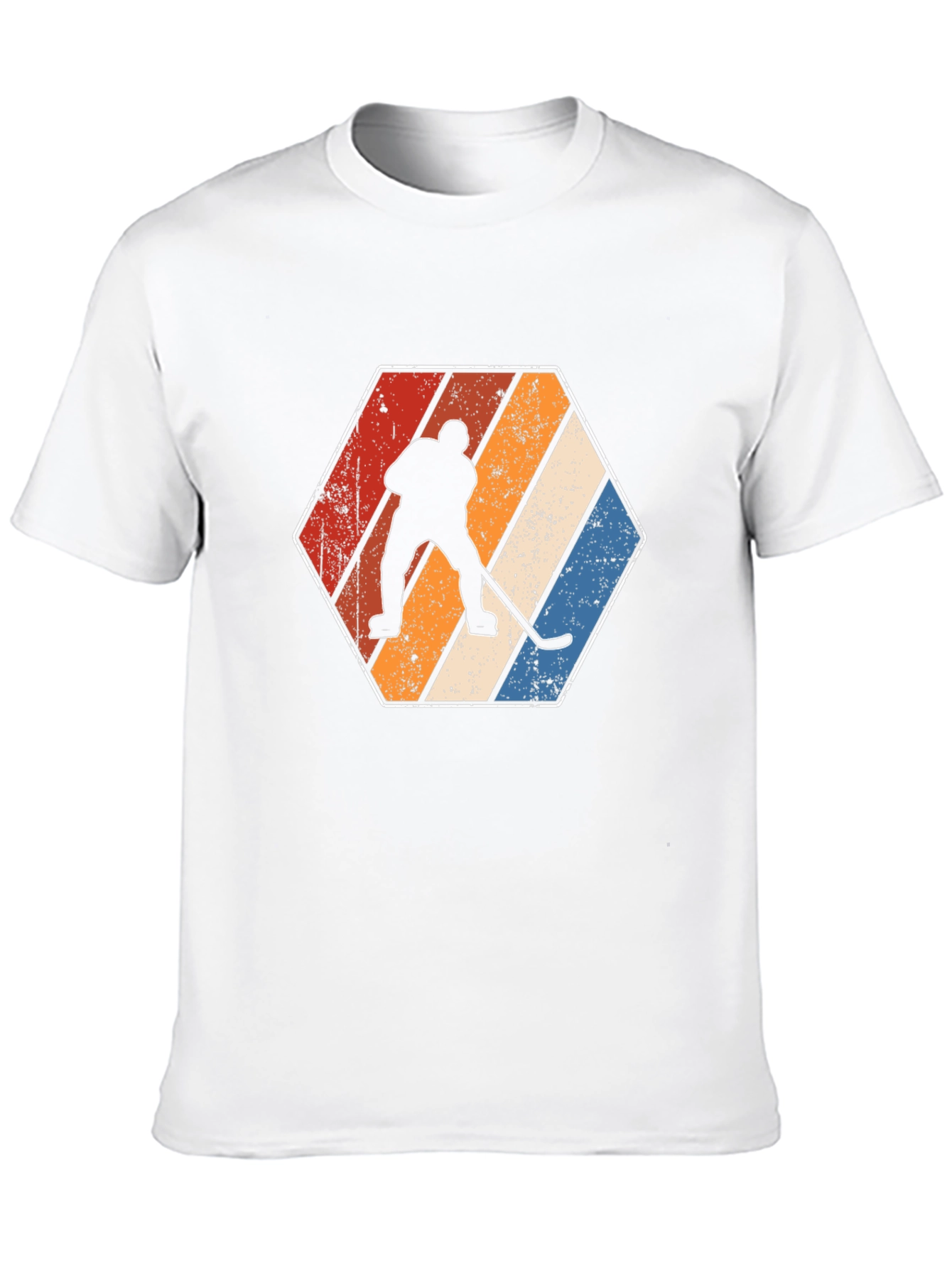 Retro Hockey Player Graphic T-Shirt