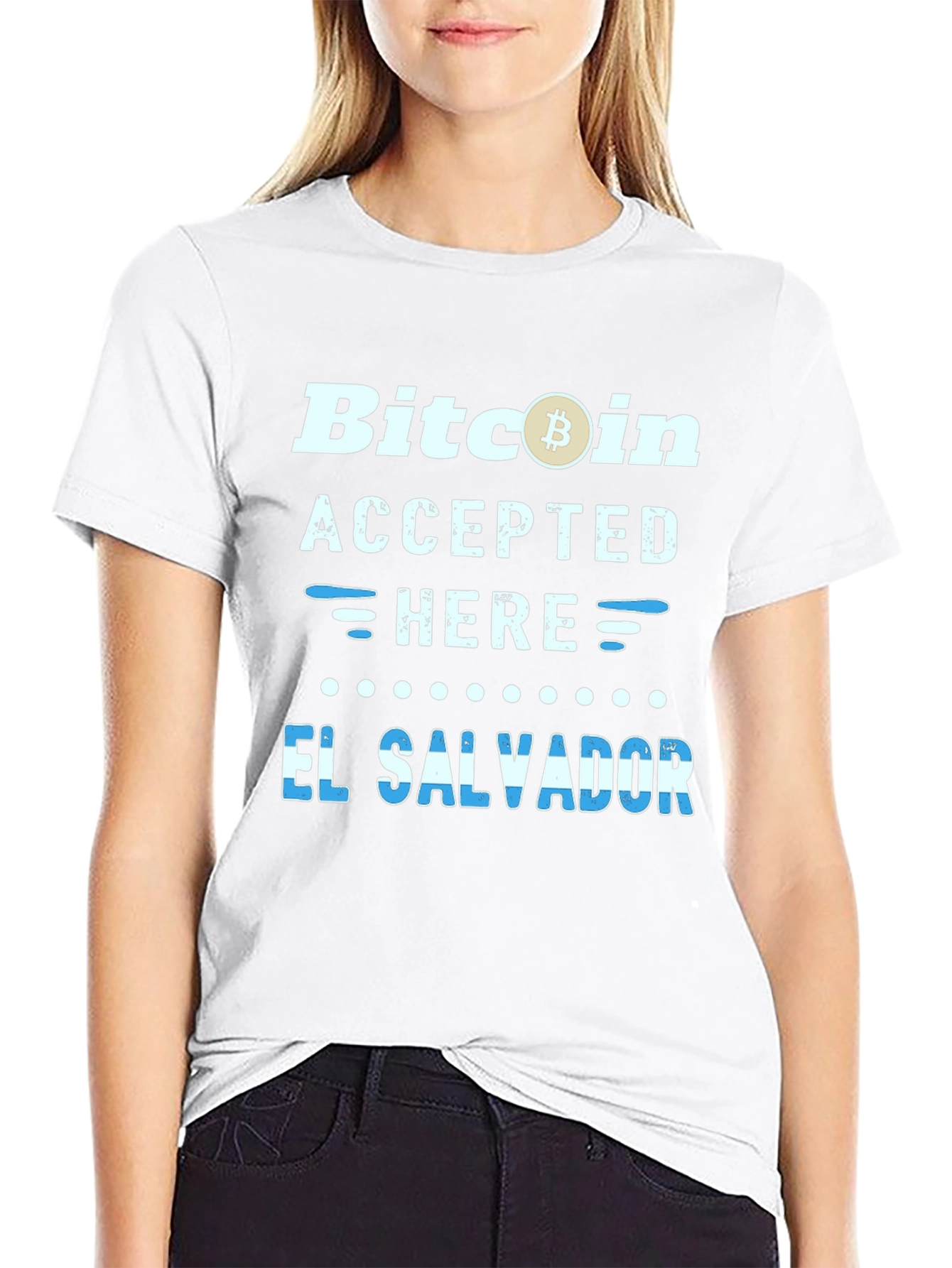 Bitcoin Accepted Here El Salvador T-Shirt