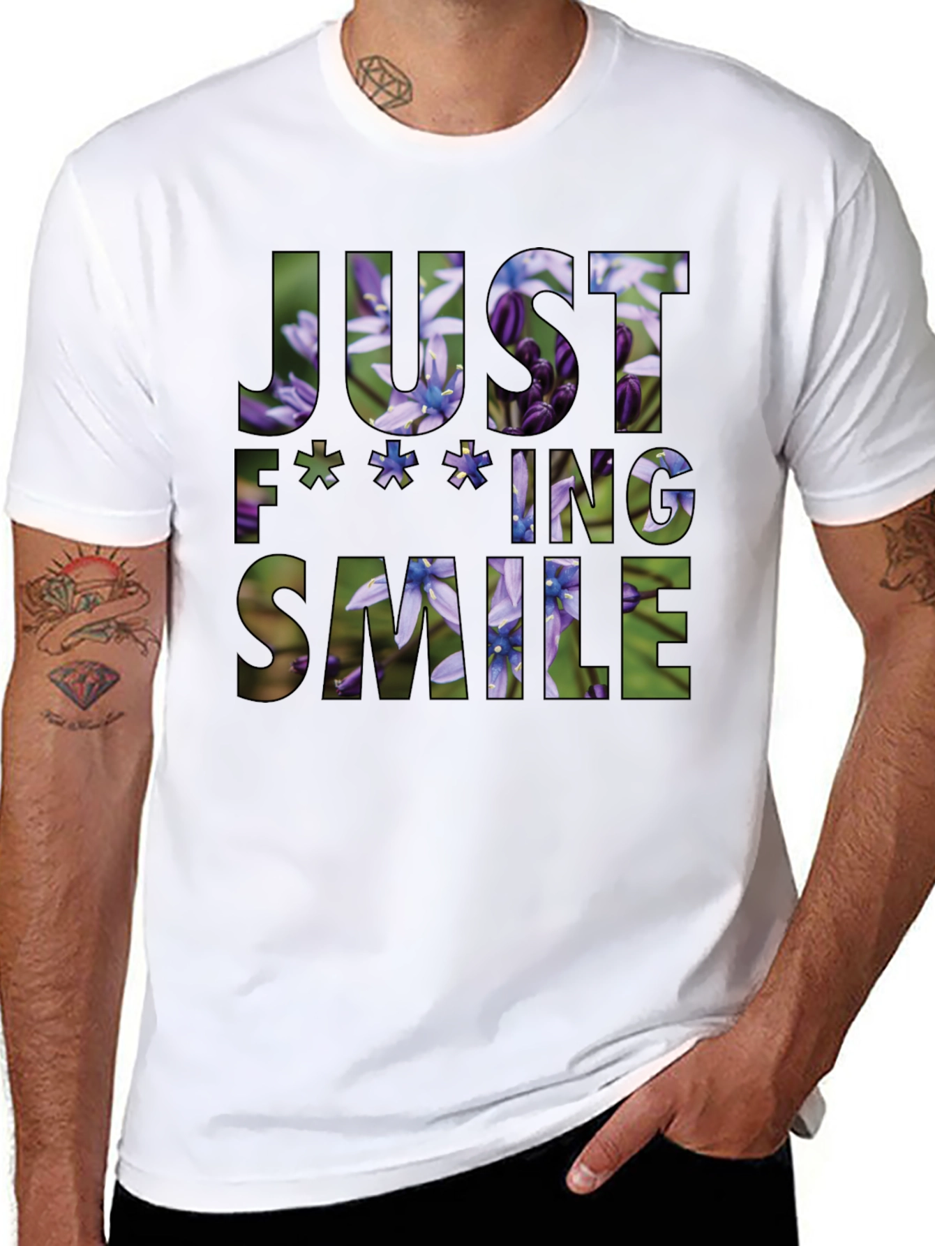 Just F**king Smile Graphic Tee