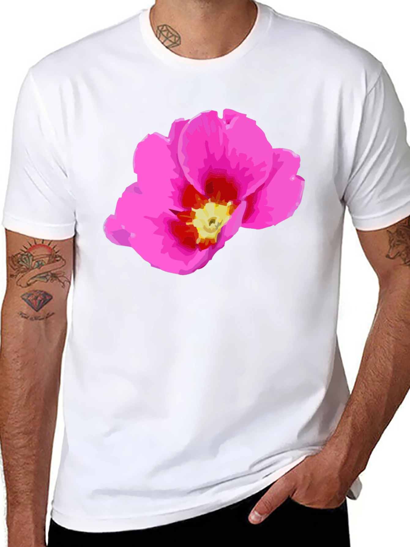 Floral Print T-Shirt - Stylish Casual Wear