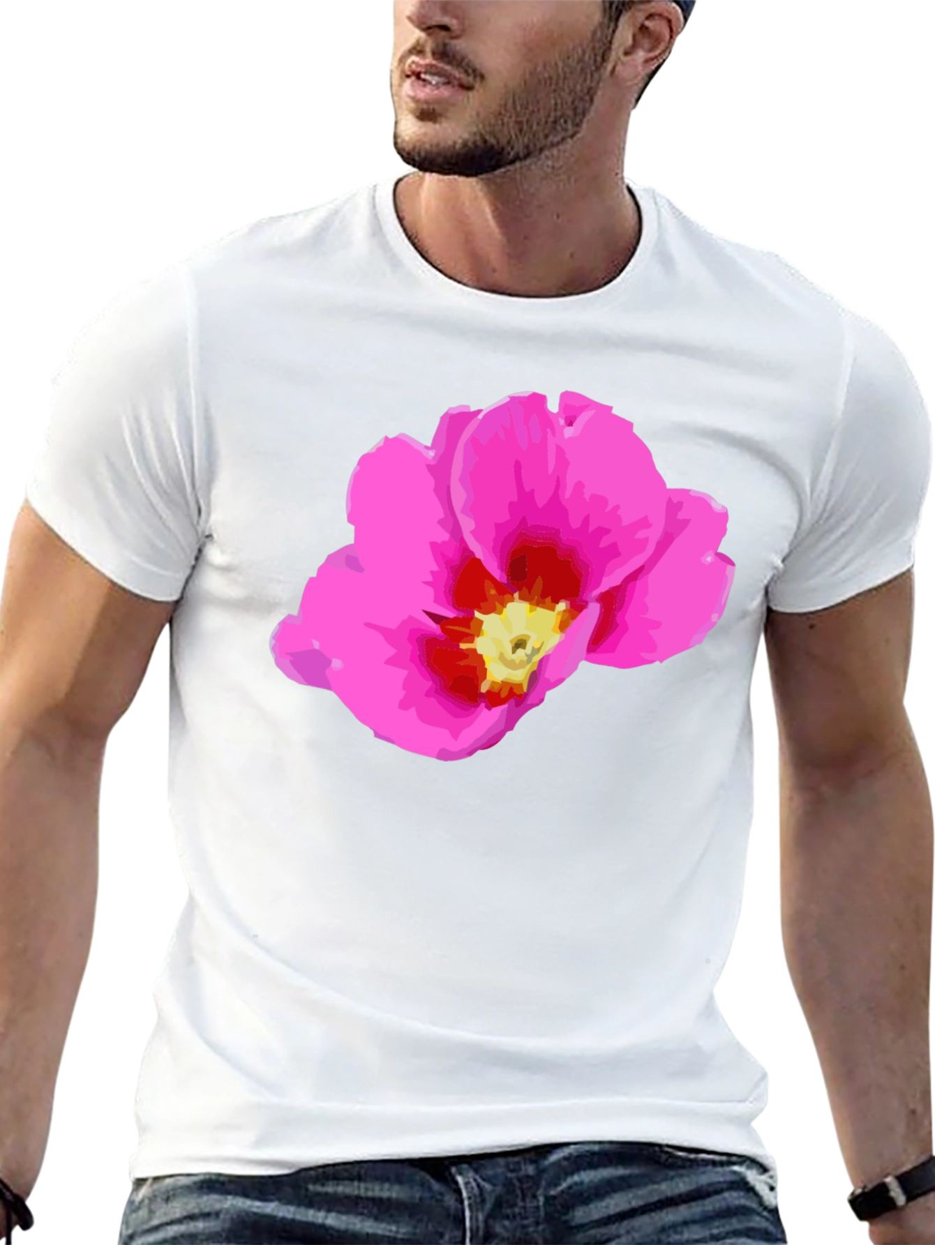 Floral Print T-Shirt - Stylish Casual Wear