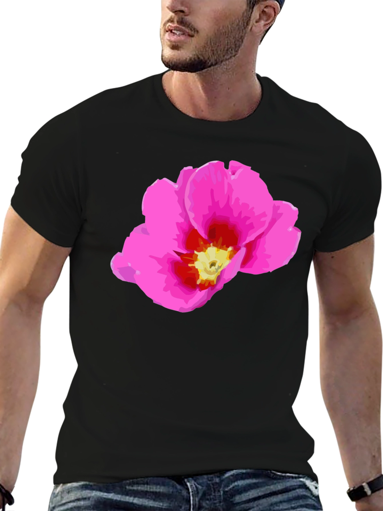 Floral Print T-Shirt - Stylish Casual Wear