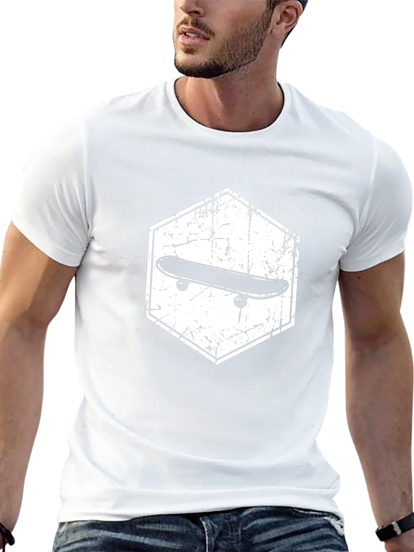 Skateboard Graphic Black T-Shirt