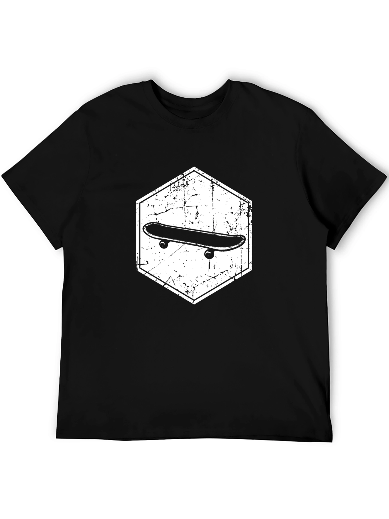 Skateboard Graphic Black T-Shirt