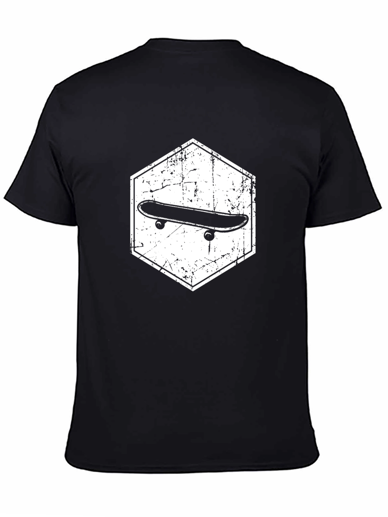 Skateboard Graphic Black T-Shirt