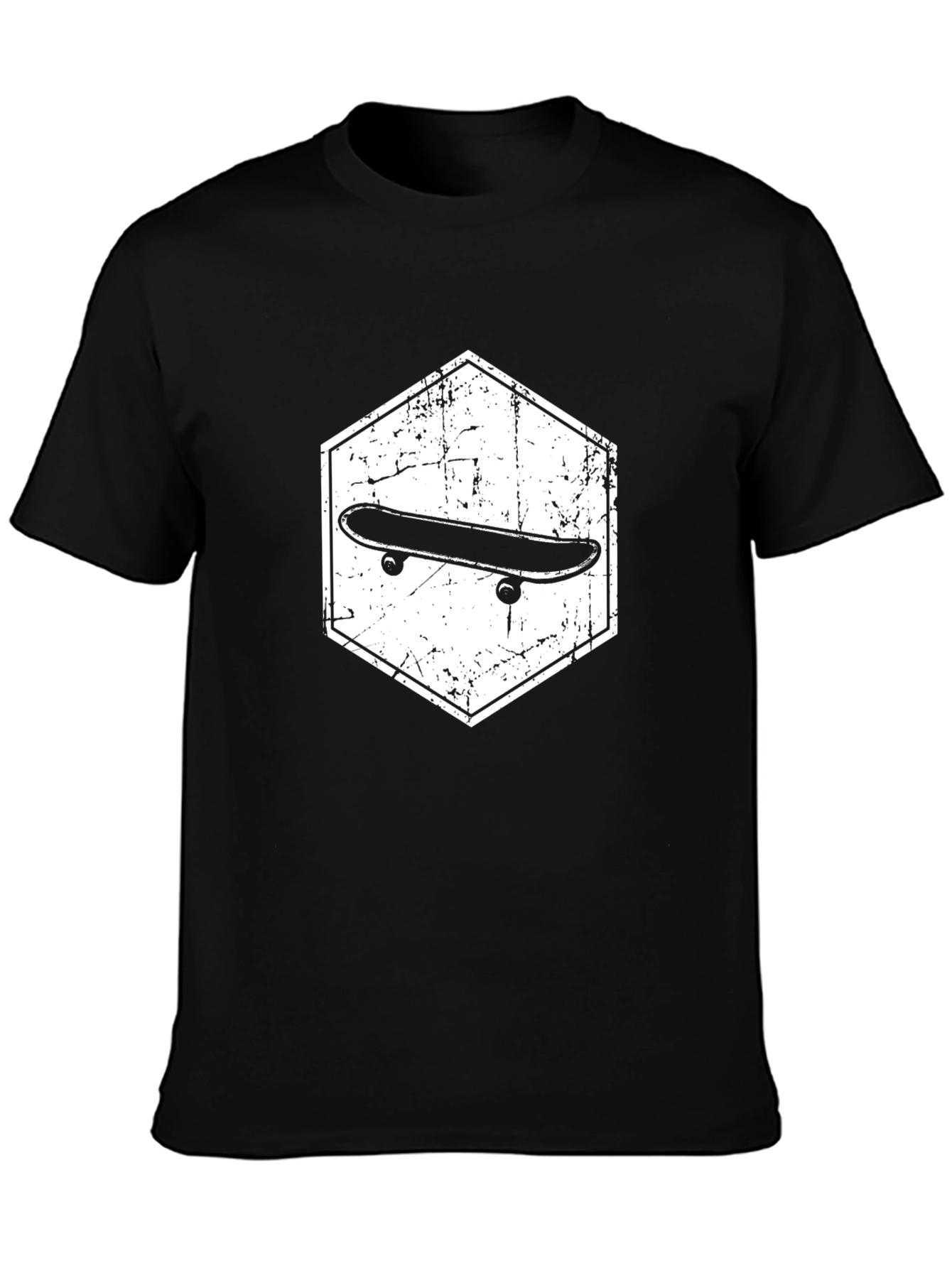 Skateboard Graphic Black T-Shirt
