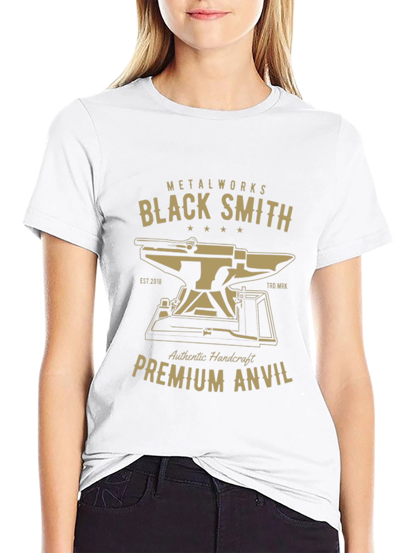 Blacksmith Premium Anvil T-Shirt - Metalworks Design