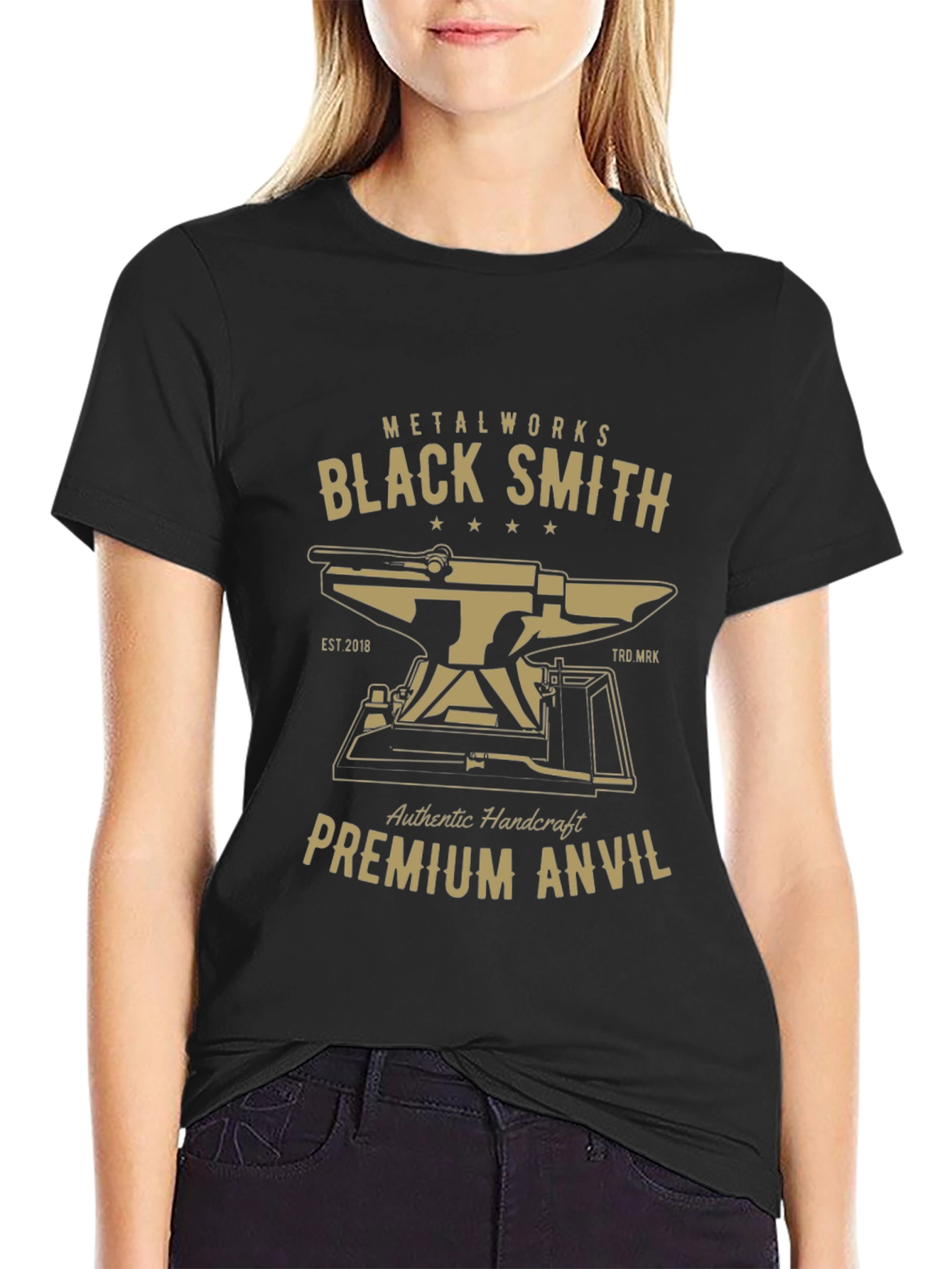 Blacksmith Premium Anvil T-Shirt - Metalworks Design