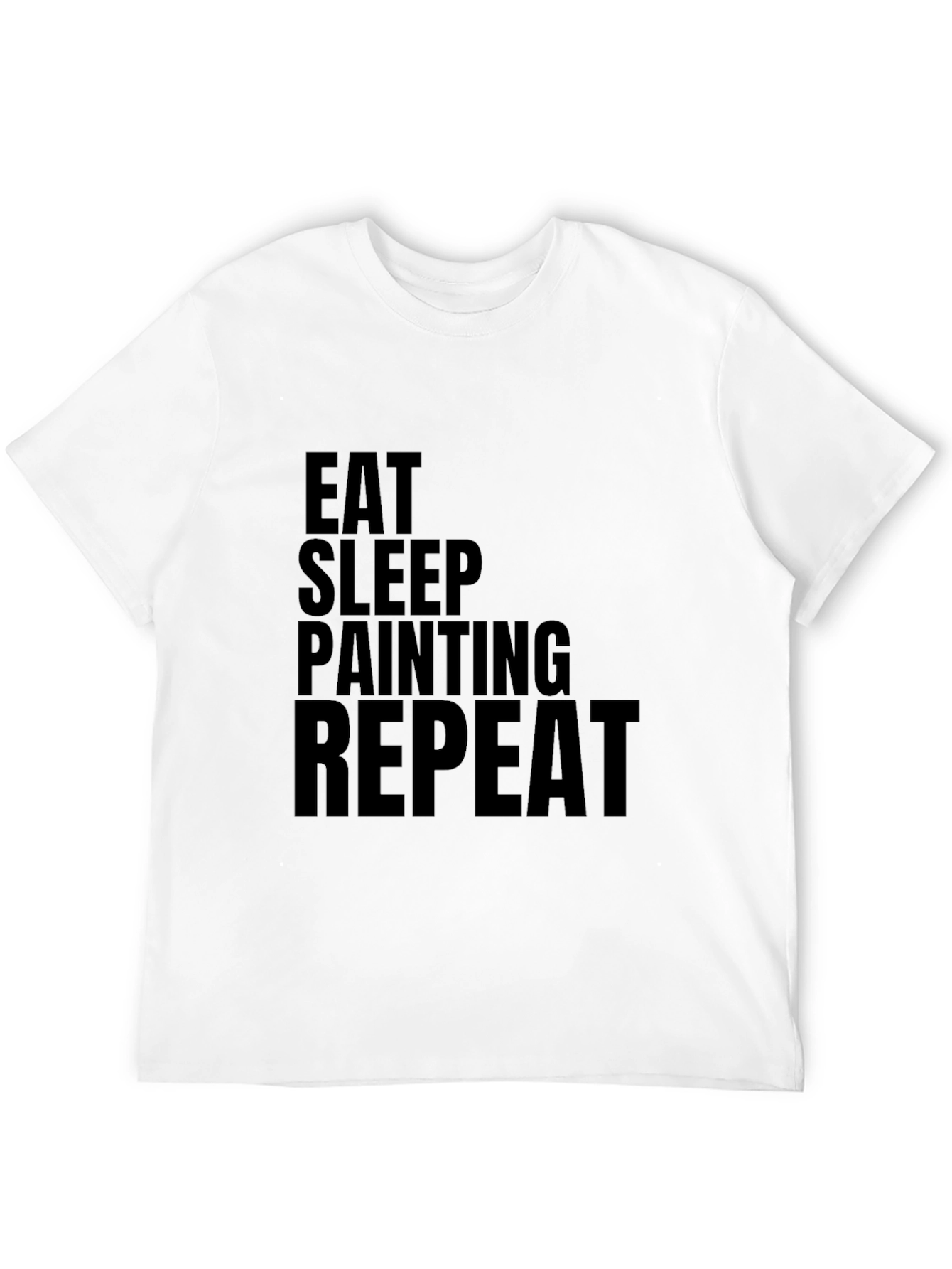 Eat Sleep Painting Repeat Black T-Shirt