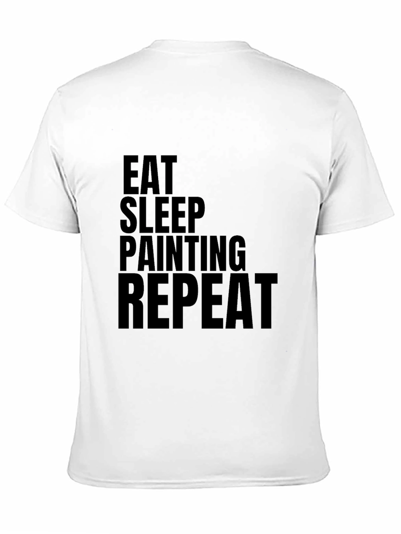 Eat Sleep Painting Repeat Black T-Shirt