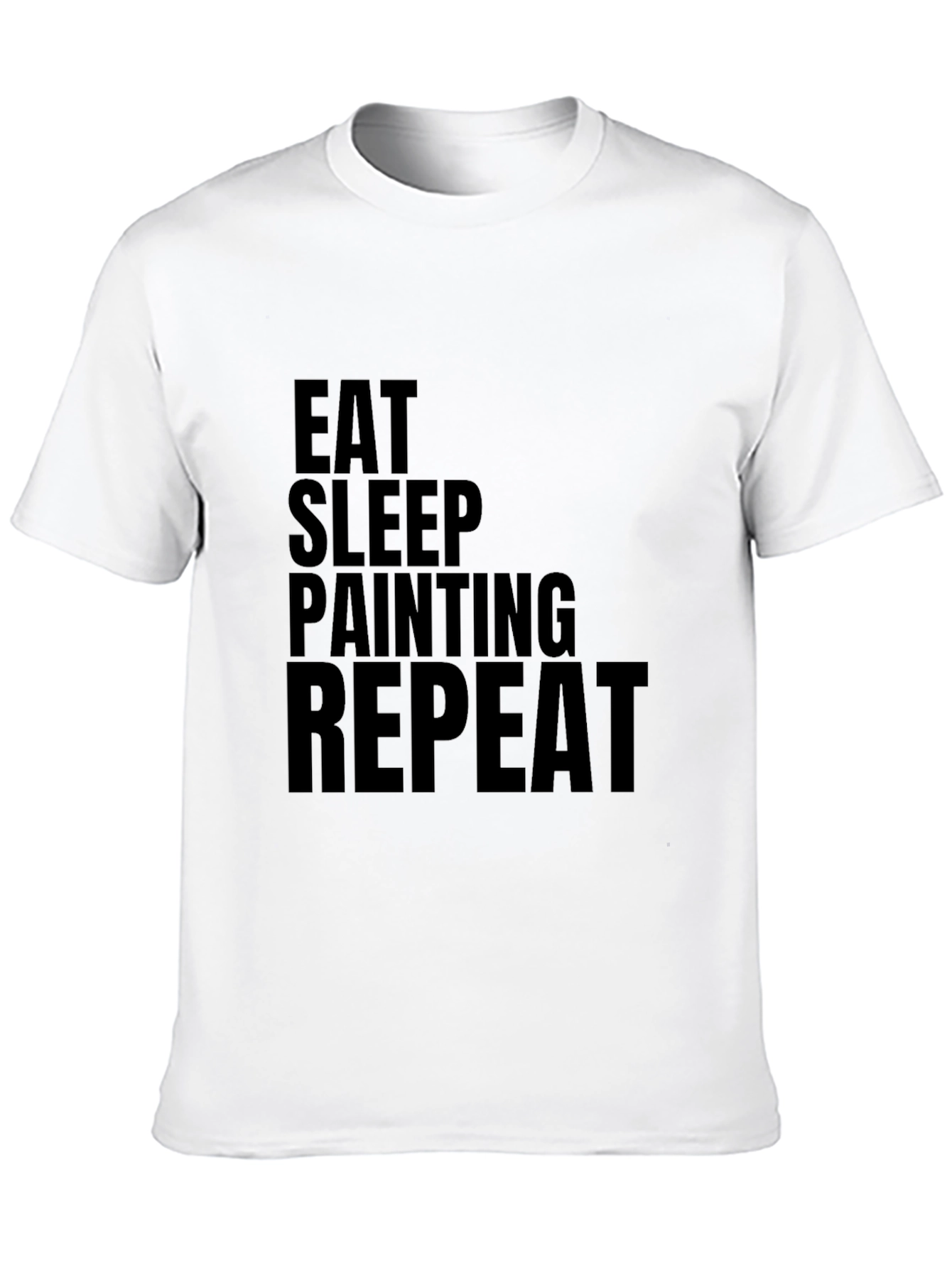 Eat Sleep Painting Repeat Black T-Shirt