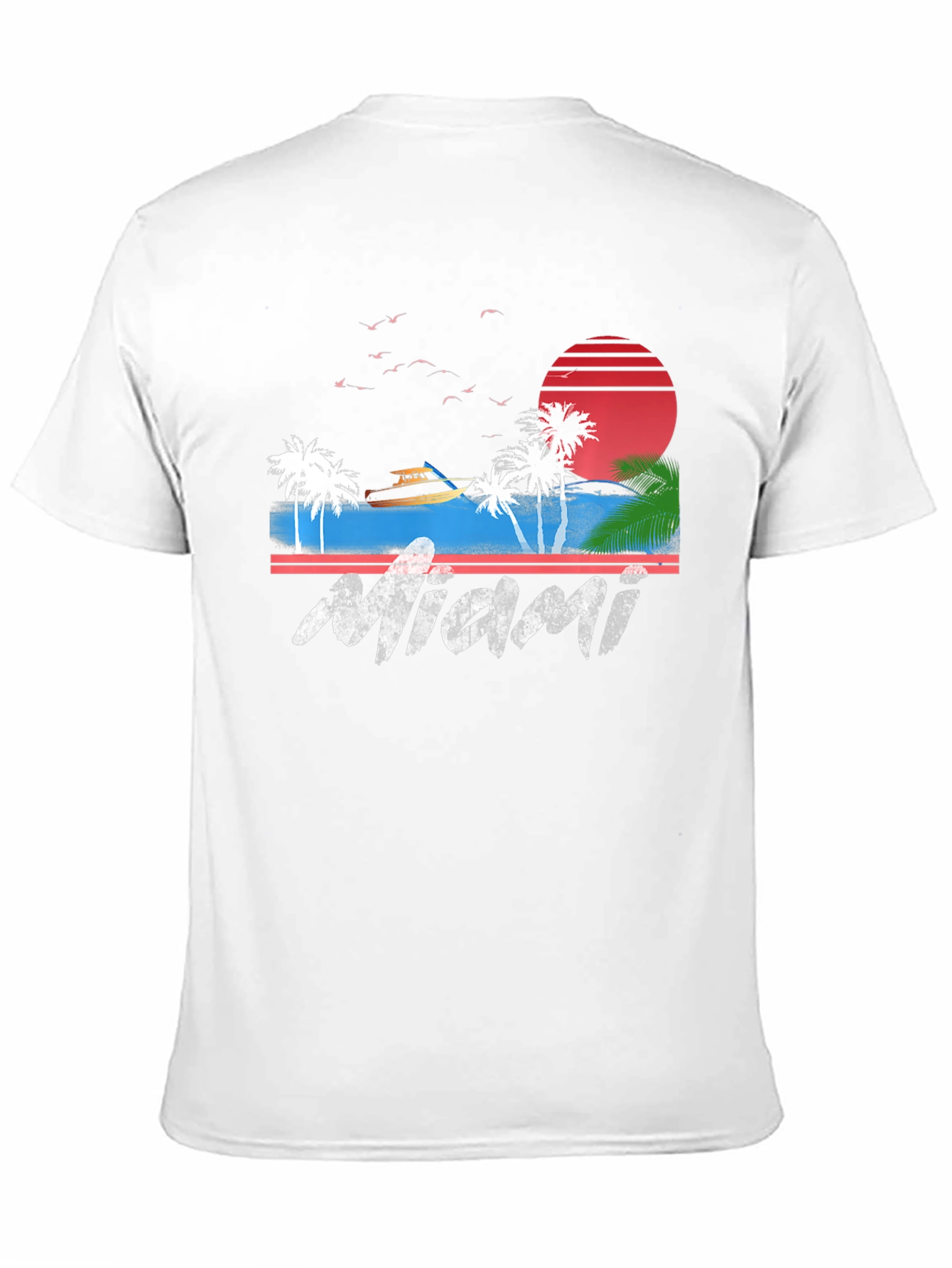 Miami Graphic Tee - Retro Beach Vibes