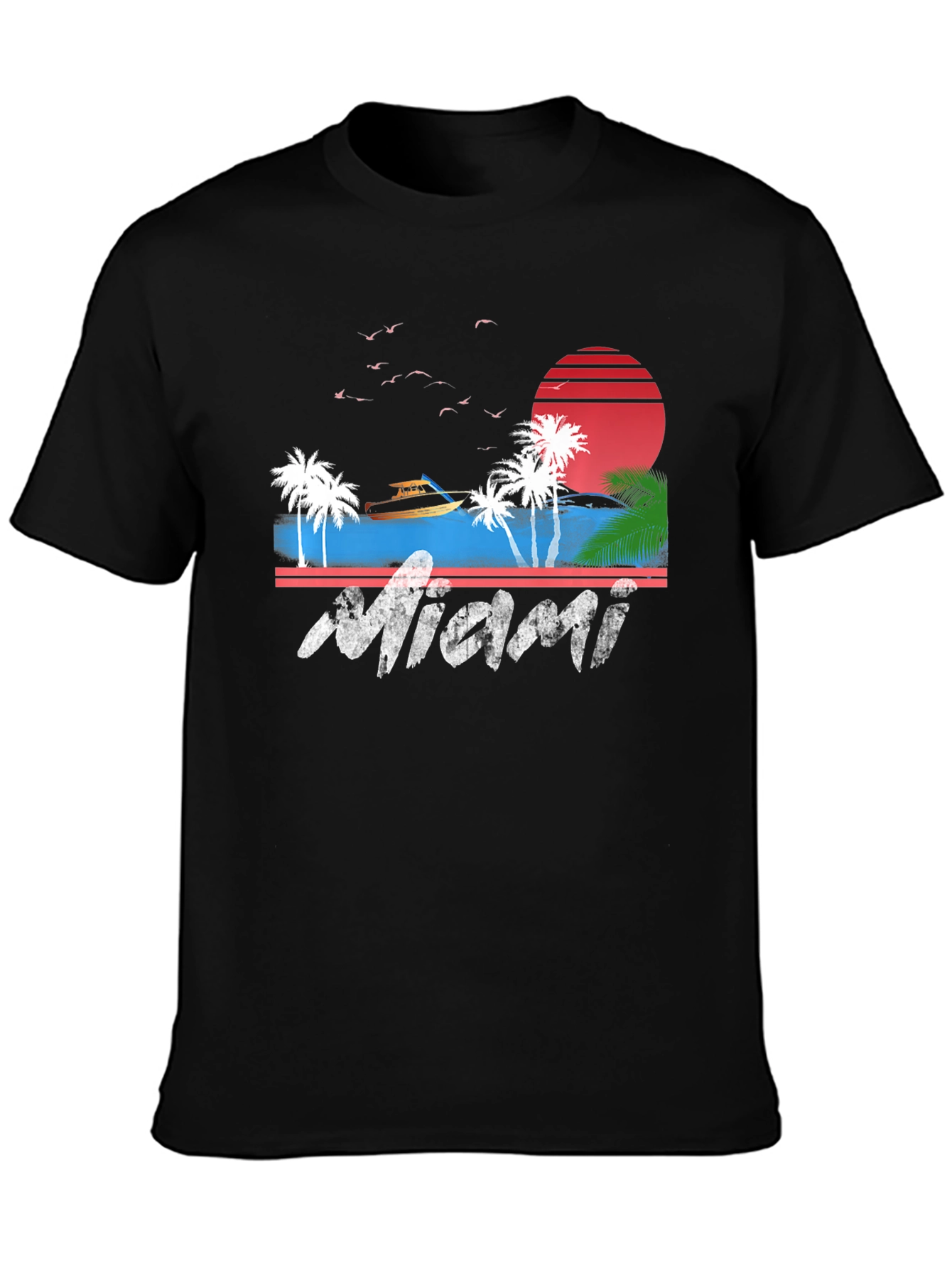 Miami Graphic Tee - Retro Beach Vibes