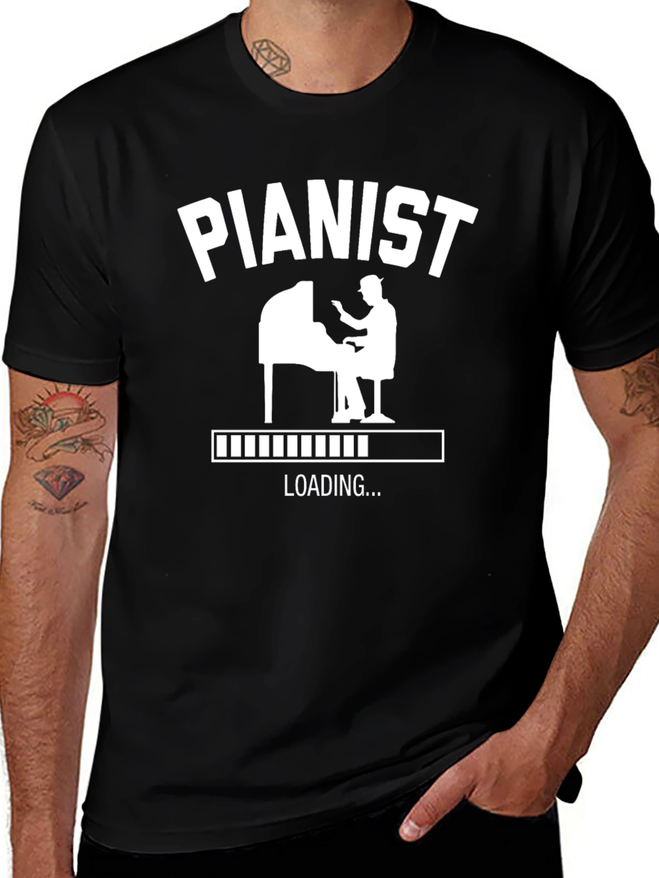 Pianist Loading Funny Musician T-Shirt