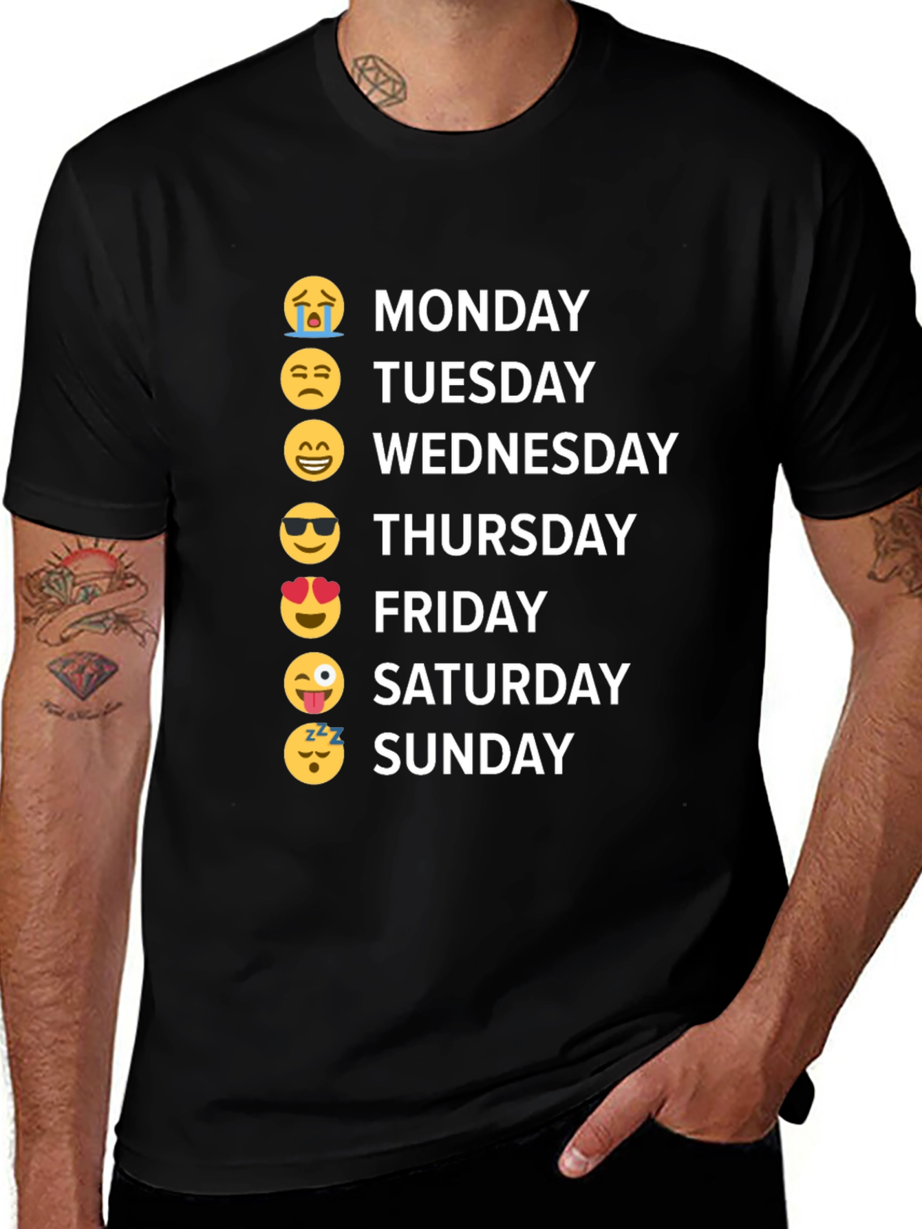 Emoji Days of the Week T-Shirt