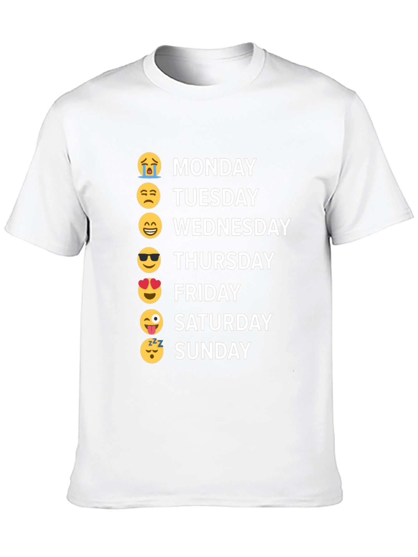 Emoji Days of the Week T-Shirt