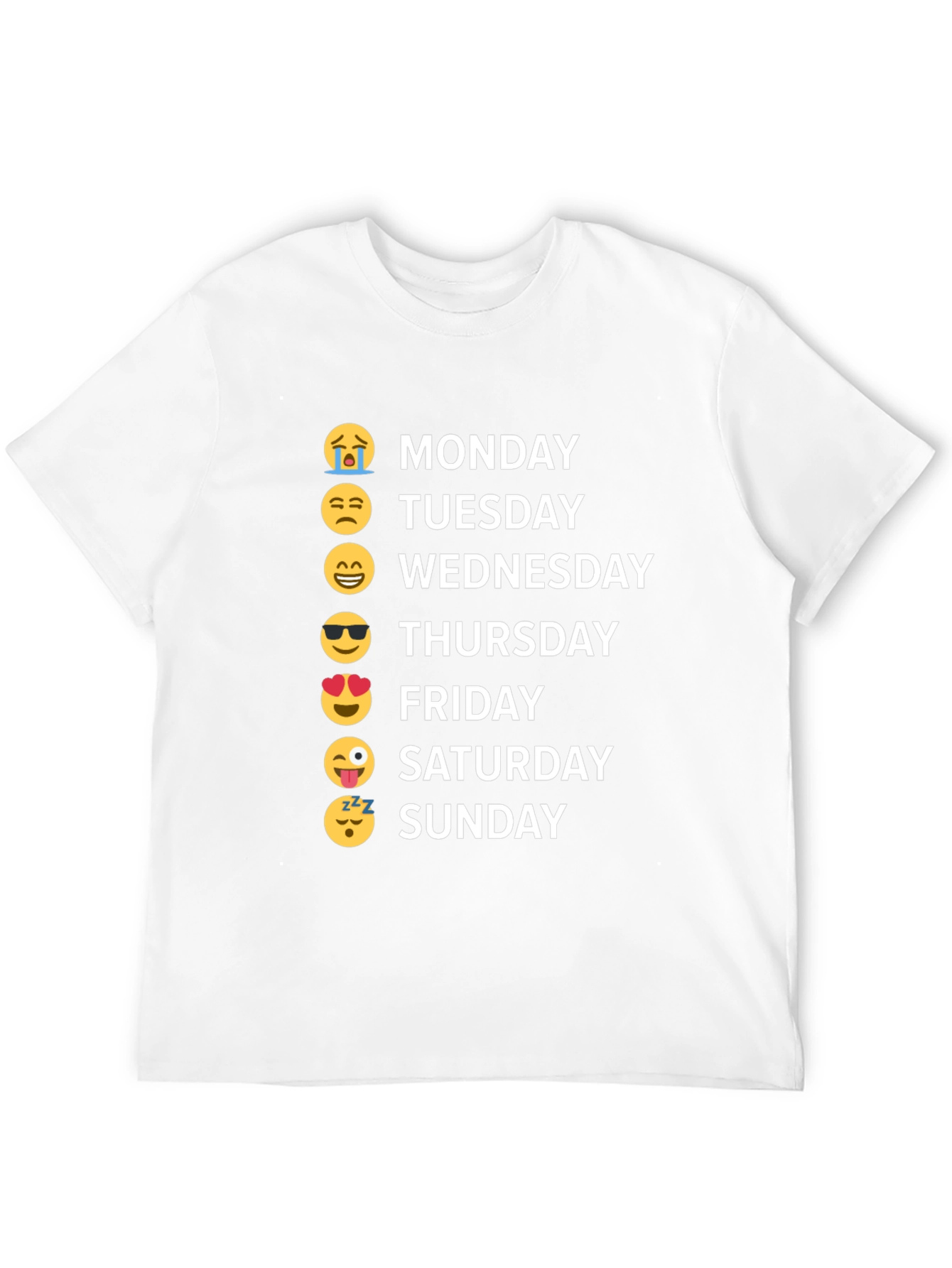 Emoji Days of the Week T-Shirt