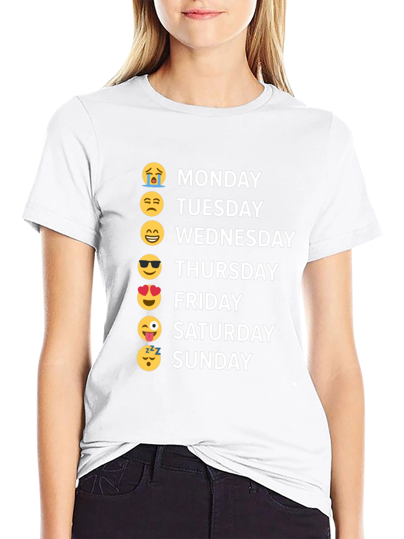 Emoji Days of the Week T-Shirt
