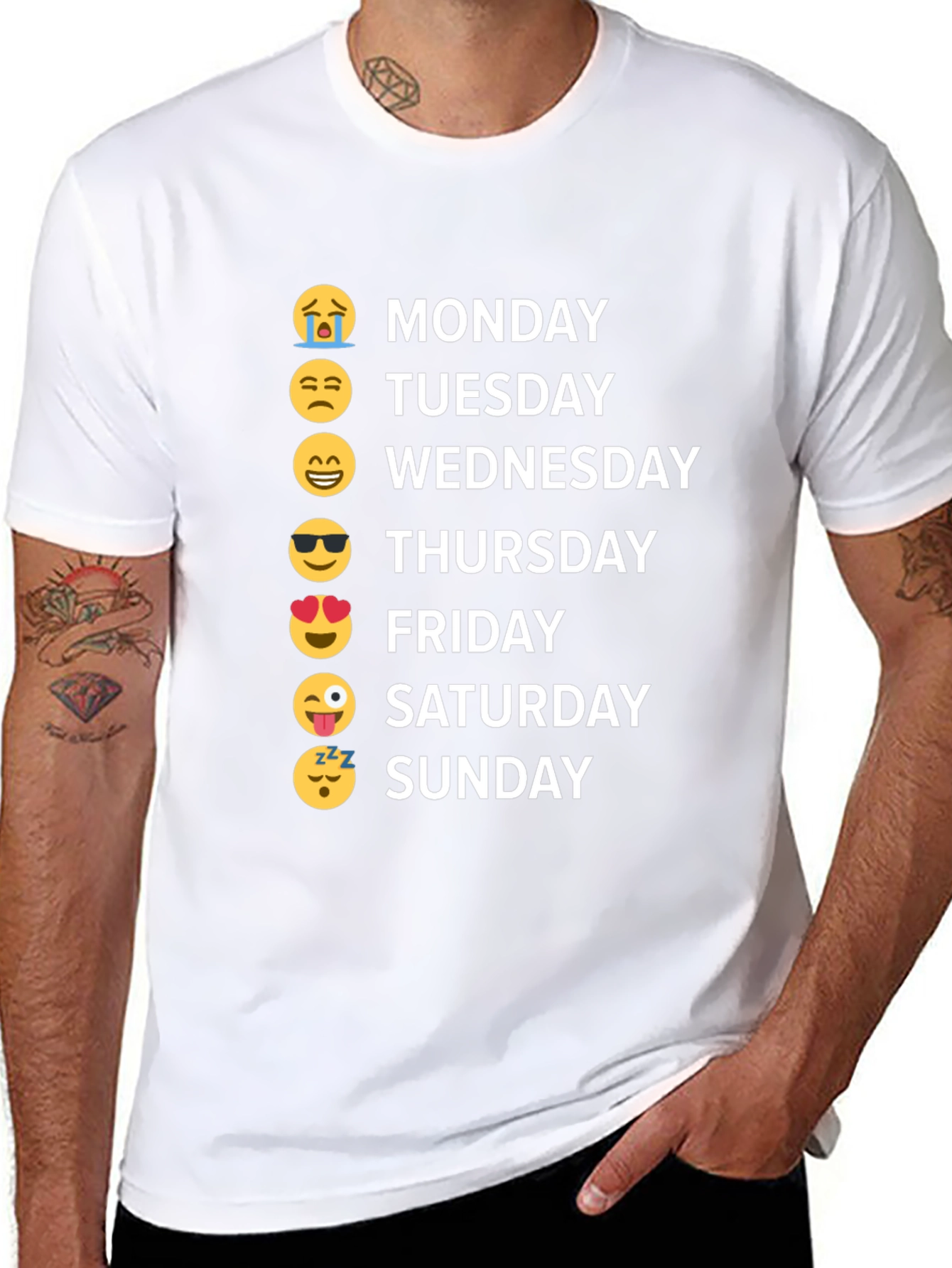 Emoji Days of the Week T-Shirt