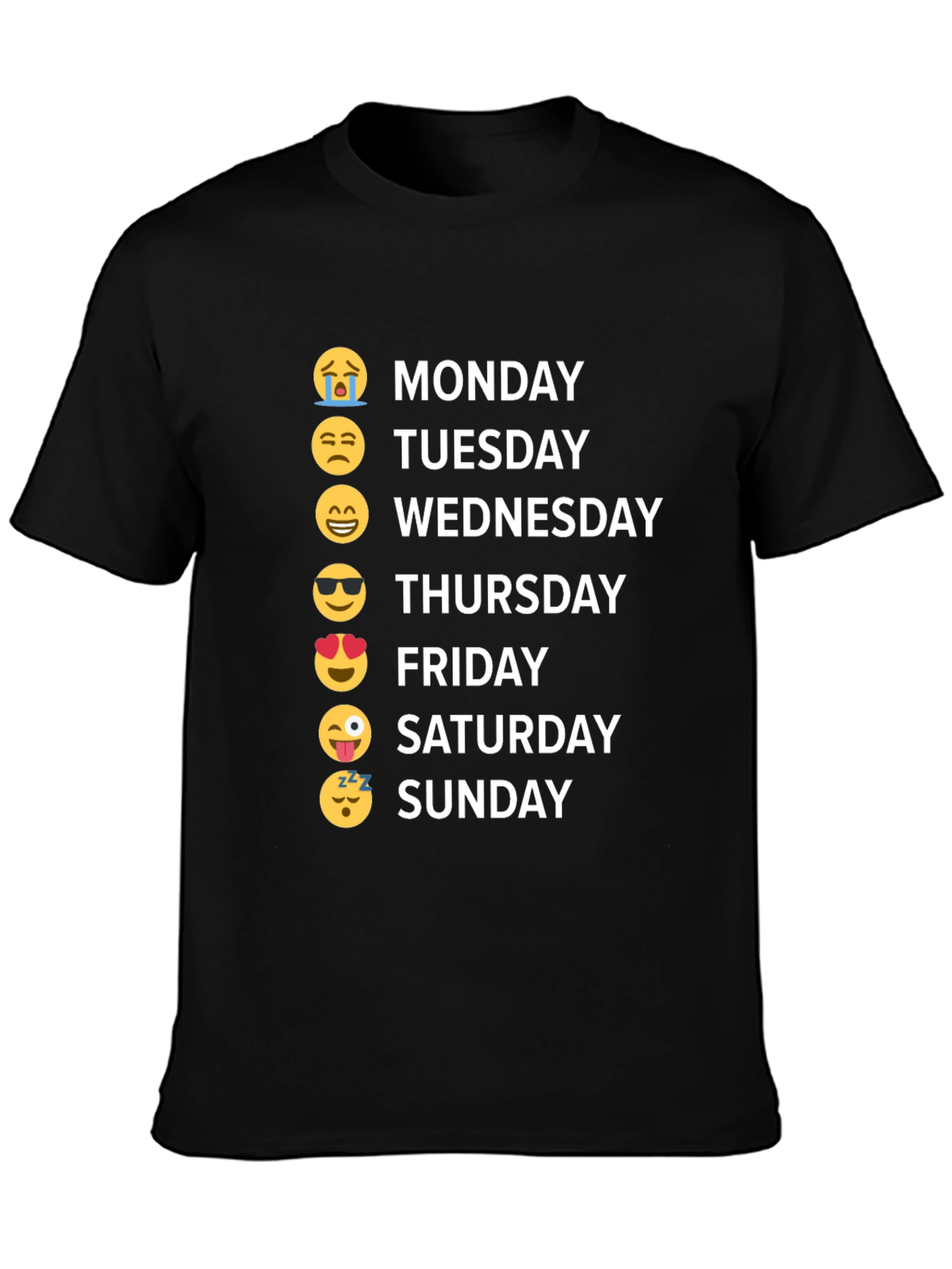 Emoji Days of the Week T-Shirt