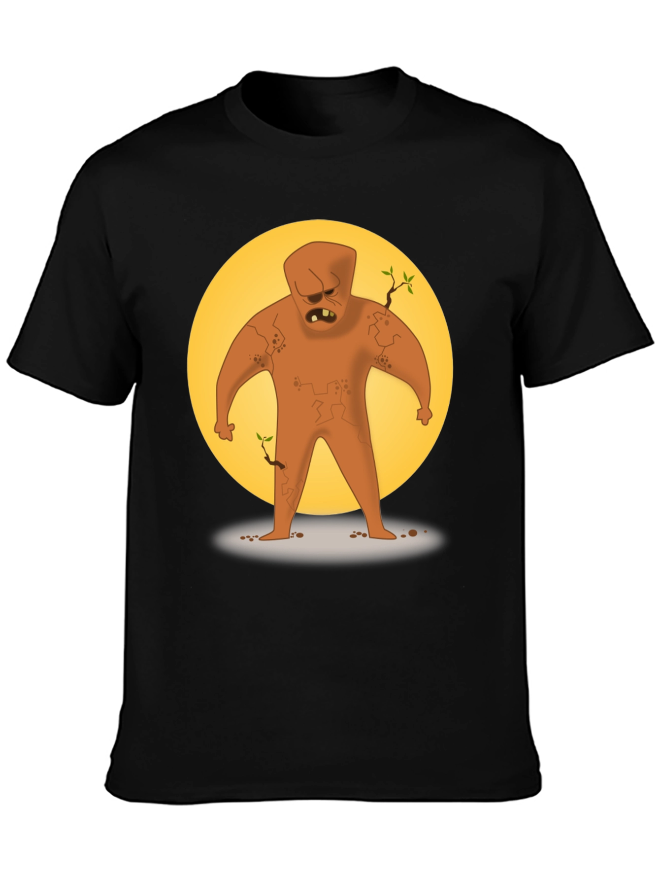 Earth Golem Graphic Tee - Nature Warrior