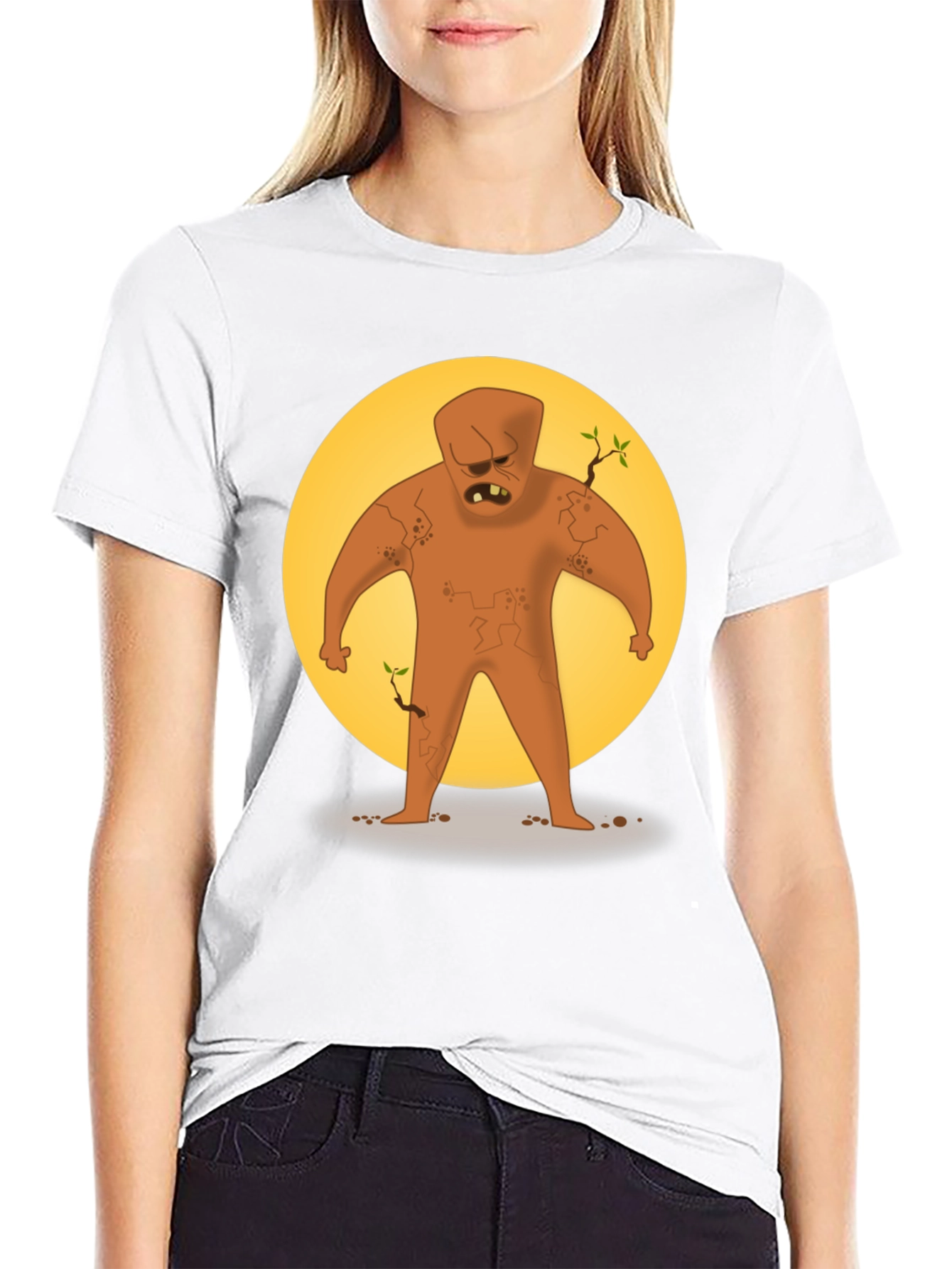 Earth Golem Graphic Tee - Nature Warrior