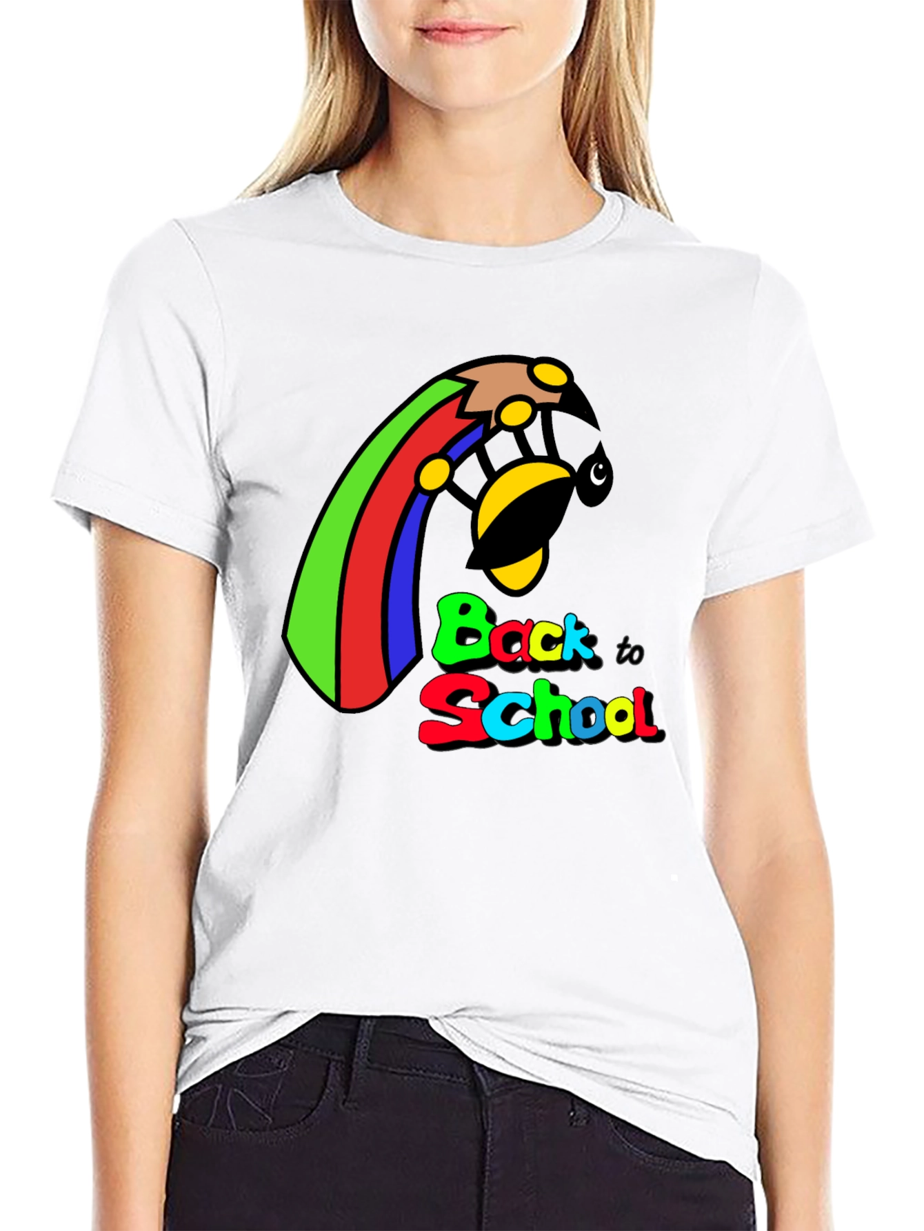 Back to School Graphic Tee - Unisex Black T-Shirt