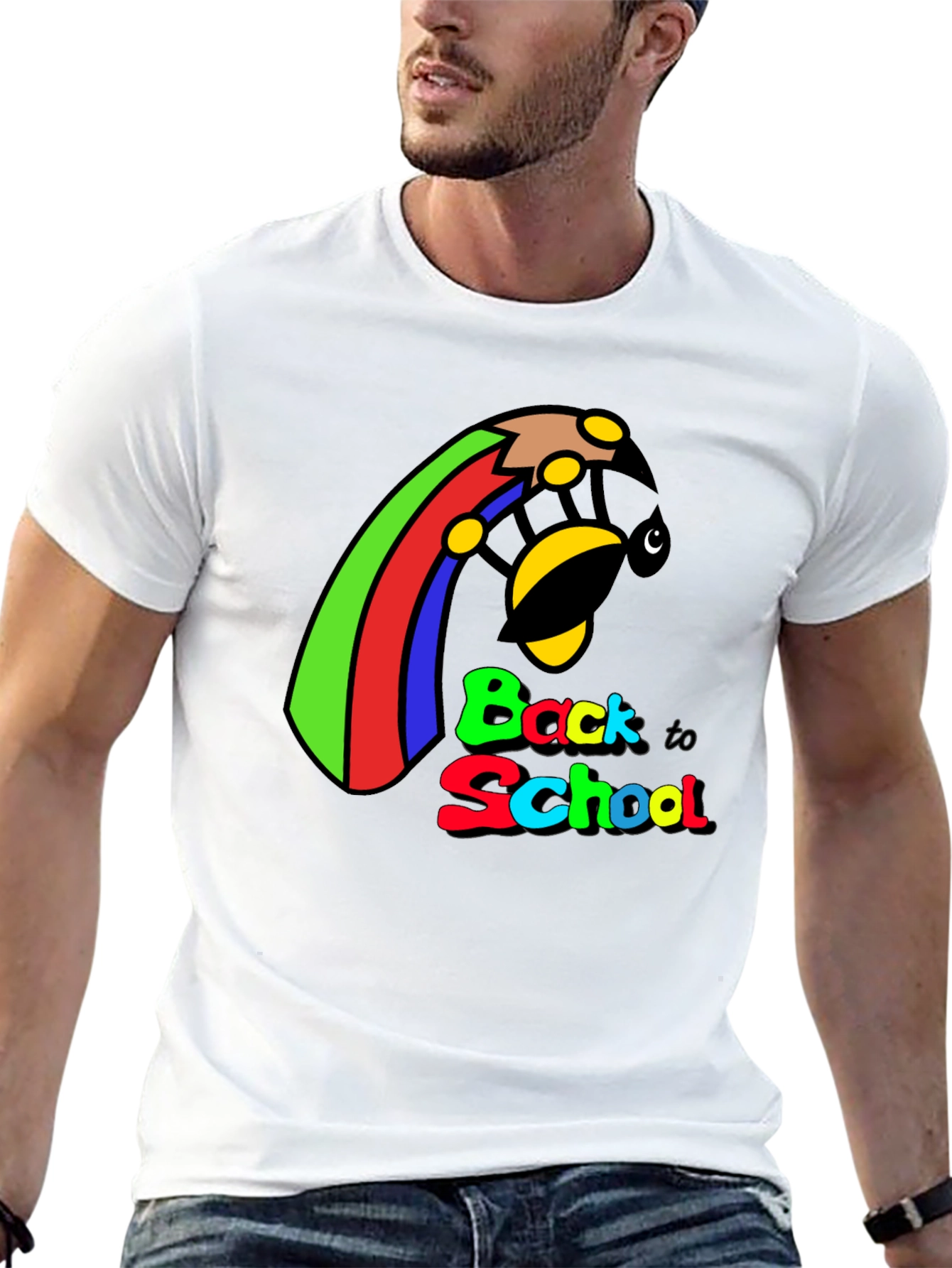 Back to School Graphic Tee - Unisex Black T-Shirt