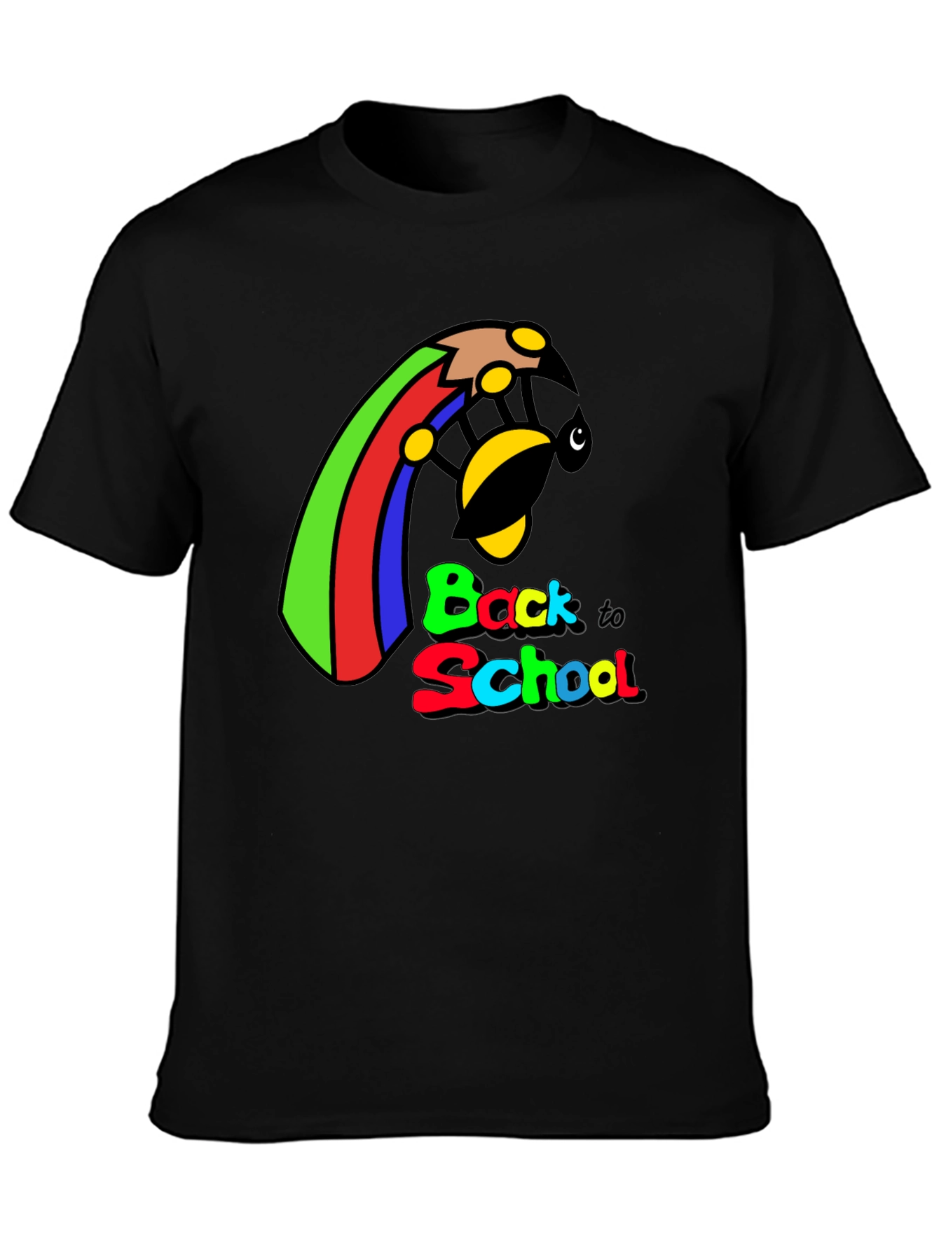 Back to School Graphic Tee - Unisex Black T-Shirt