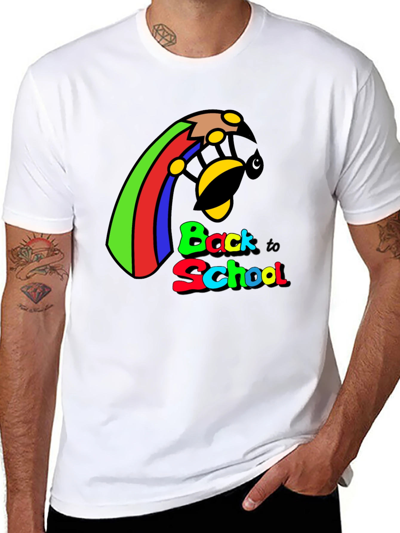 Back to School Graphic Tee - Unisex Black T-Shirt