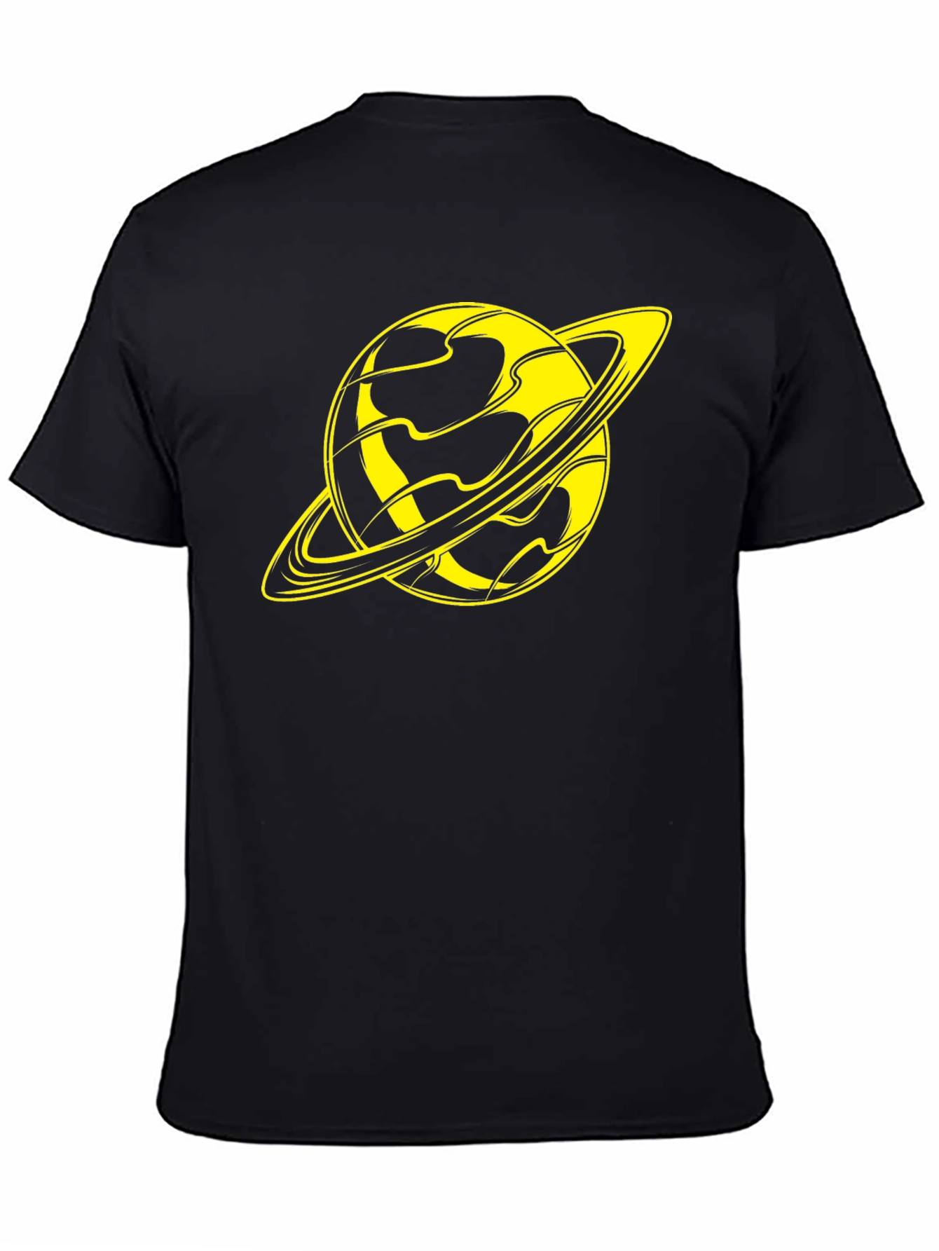 Saturn Graphic T-Shirt - Stylish Black Tee